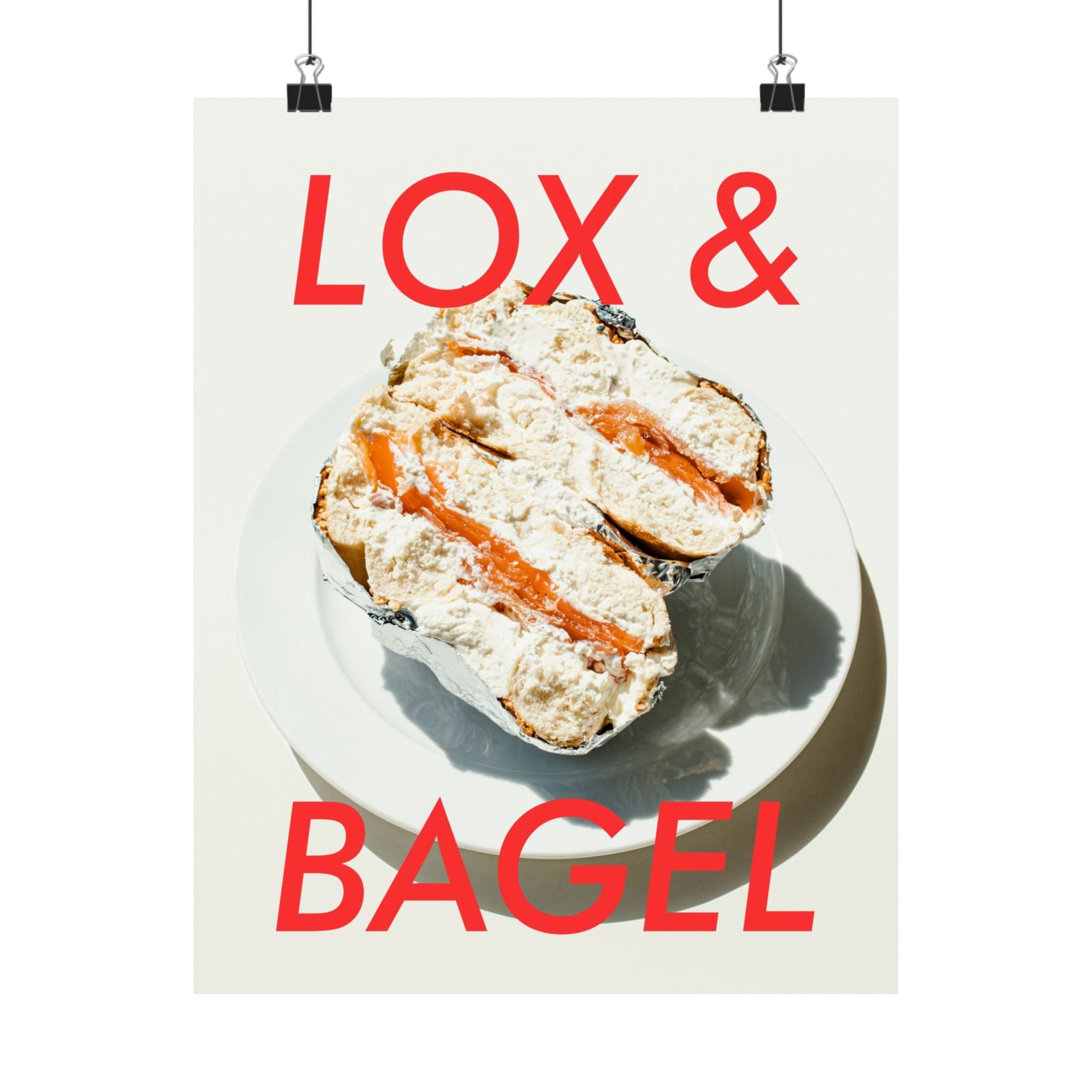 Lox and Bagel Physical Poster