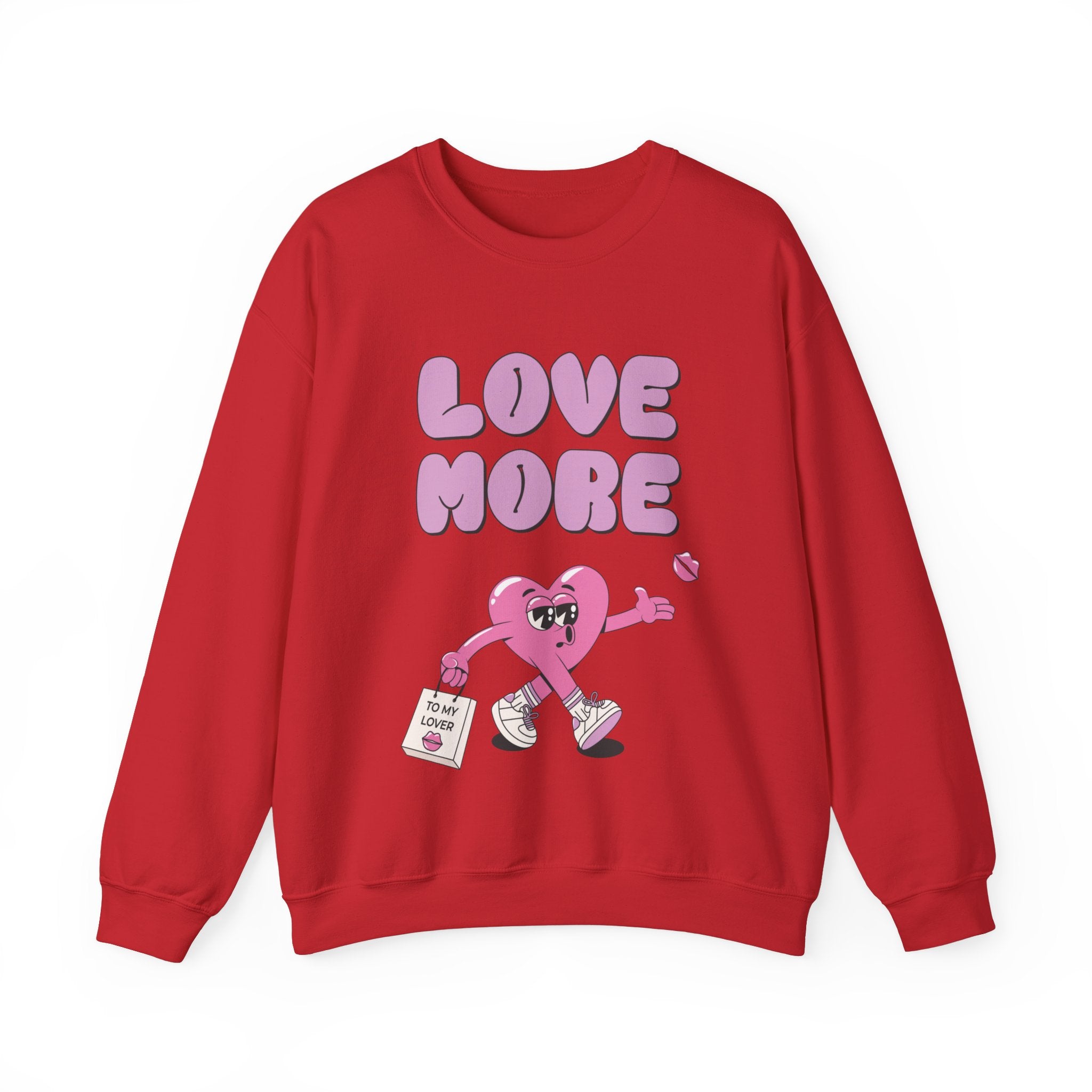 Love More Valentines Day Crewneck Sweatshirt