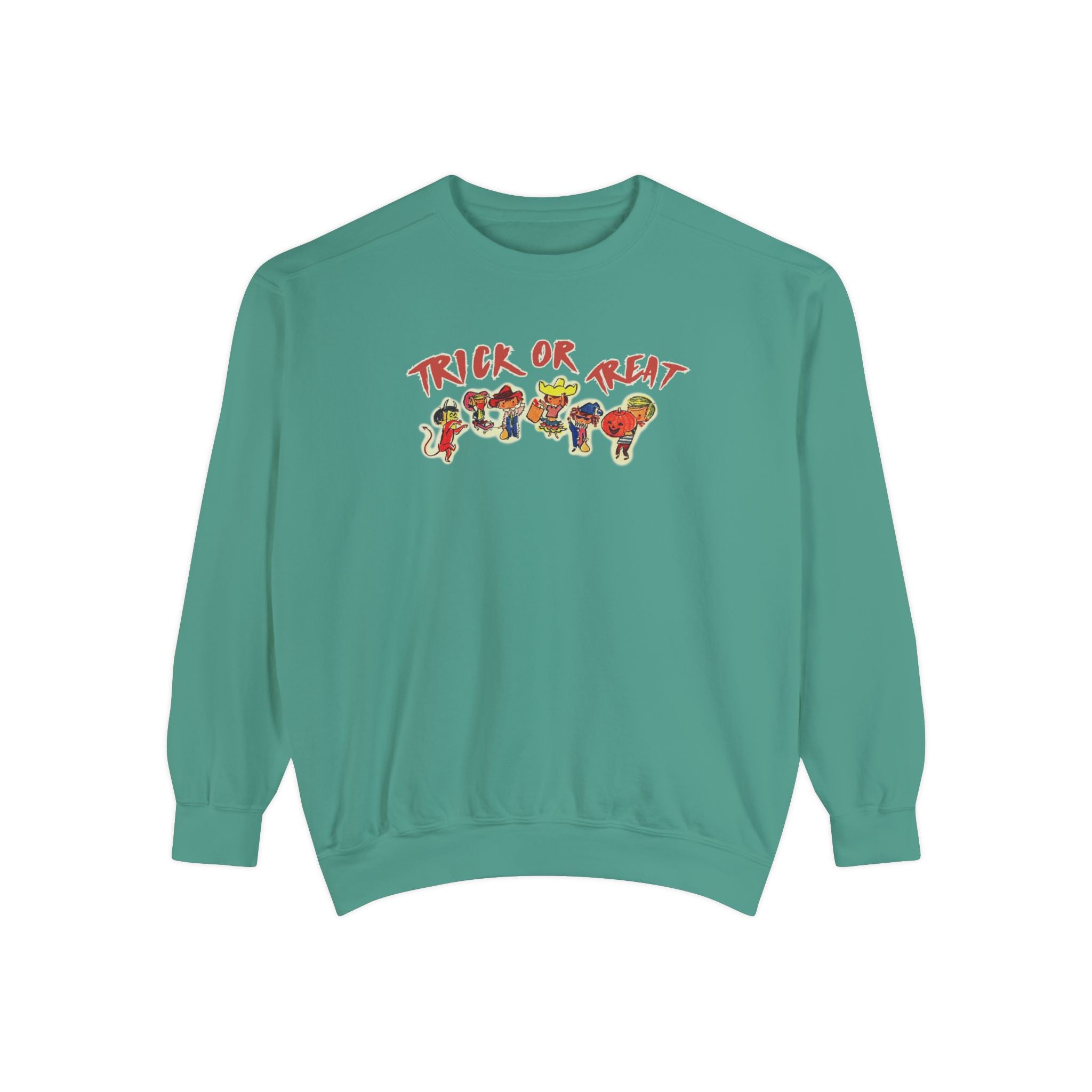 Trick Or Treat Halloween Comfort Colors Crewneck Sweatshirt