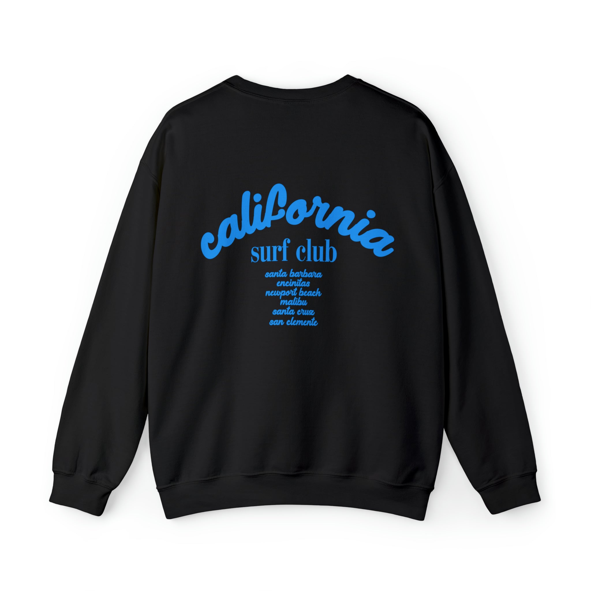 California Surf Club Crewneck Sweatshirt by GS Print Shoppe