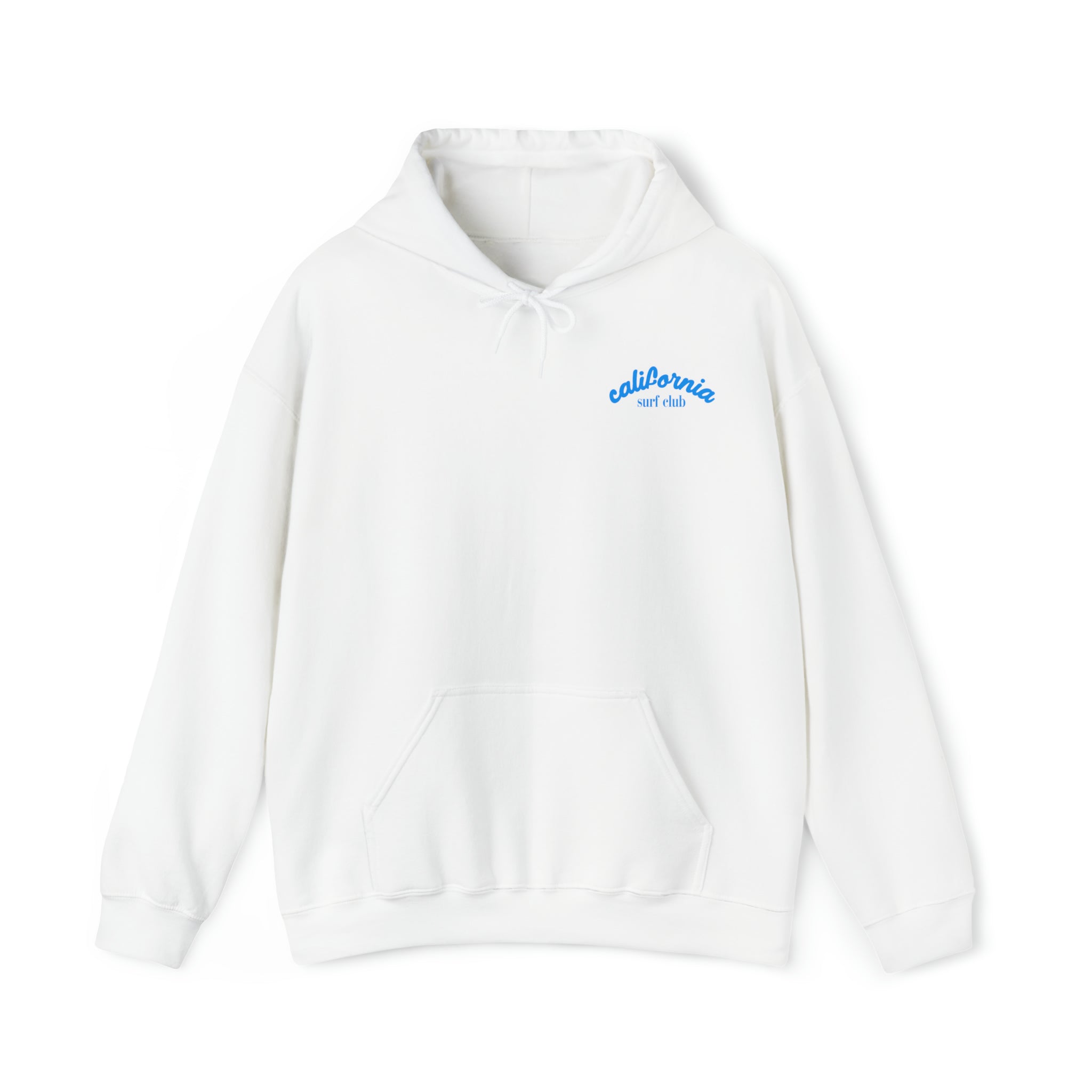Cali Surf Club Hoodie Sweatshirt in white