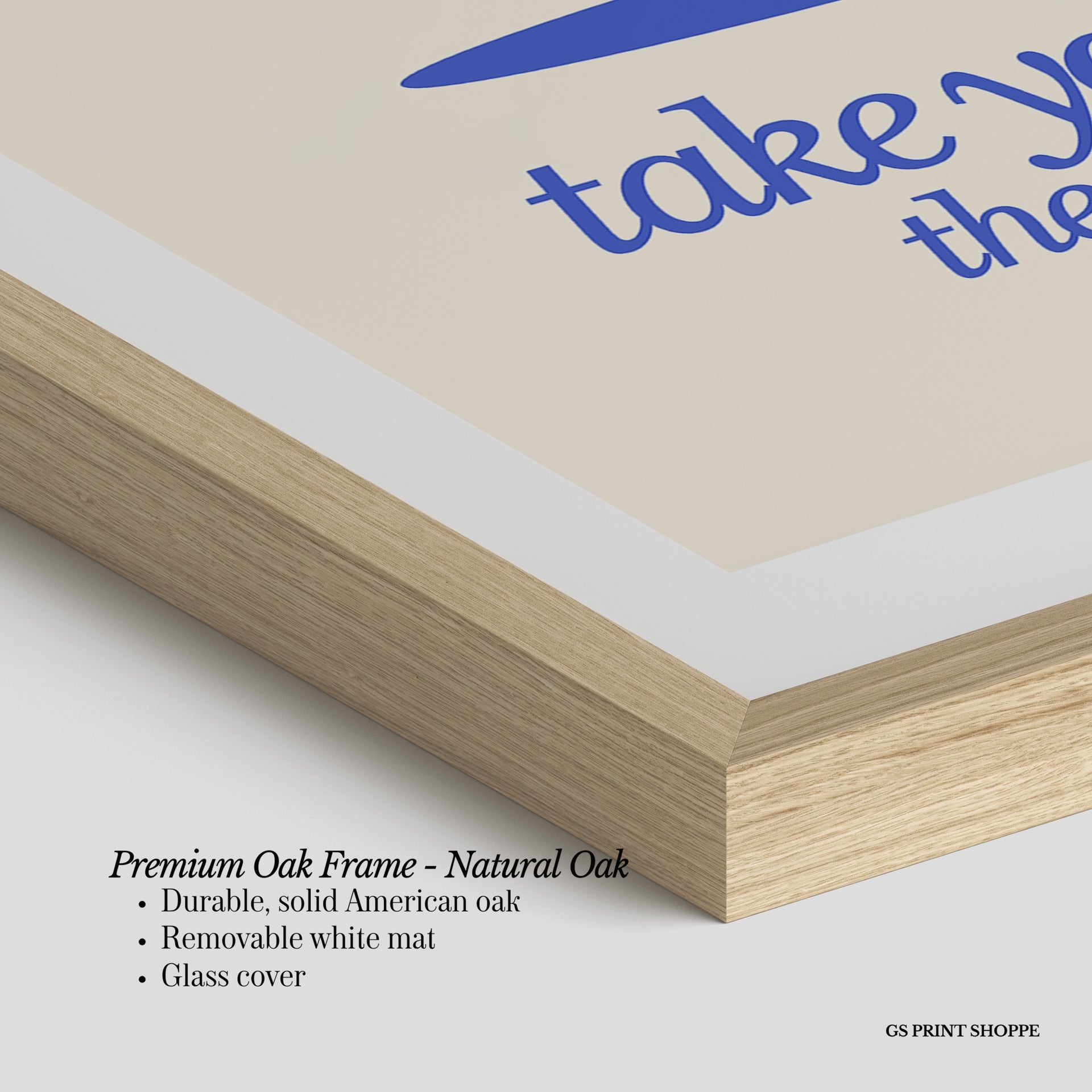 Take Your Time Heart Vertical Art Print