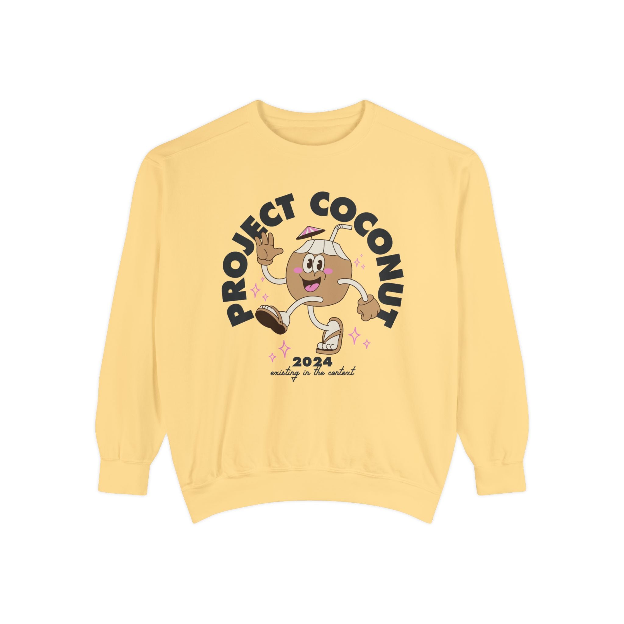 Project Coconut Kamala 2024 Comfort Colors Crewneck Sweatshirt