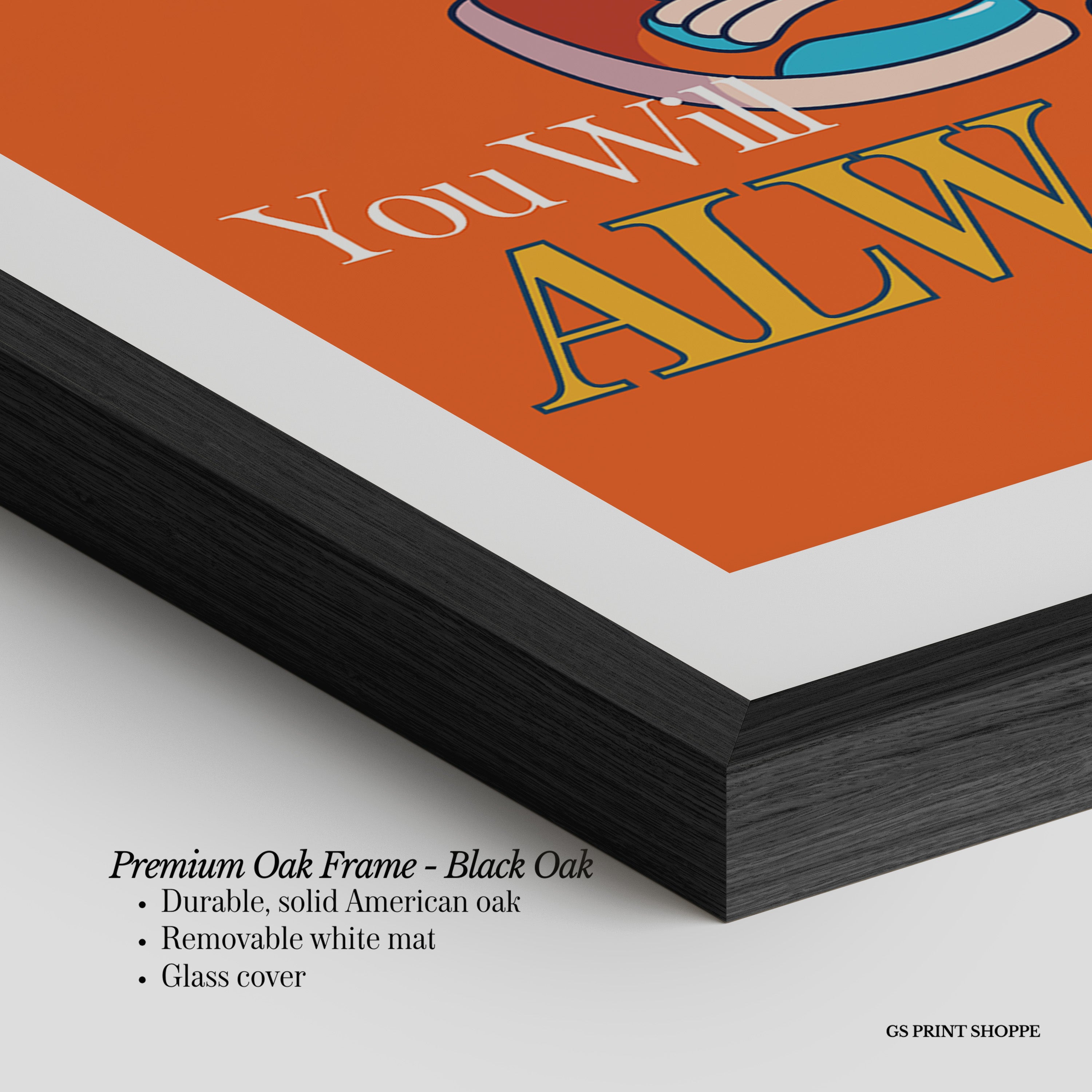 Try Your Best Vertical Art Print - Orange