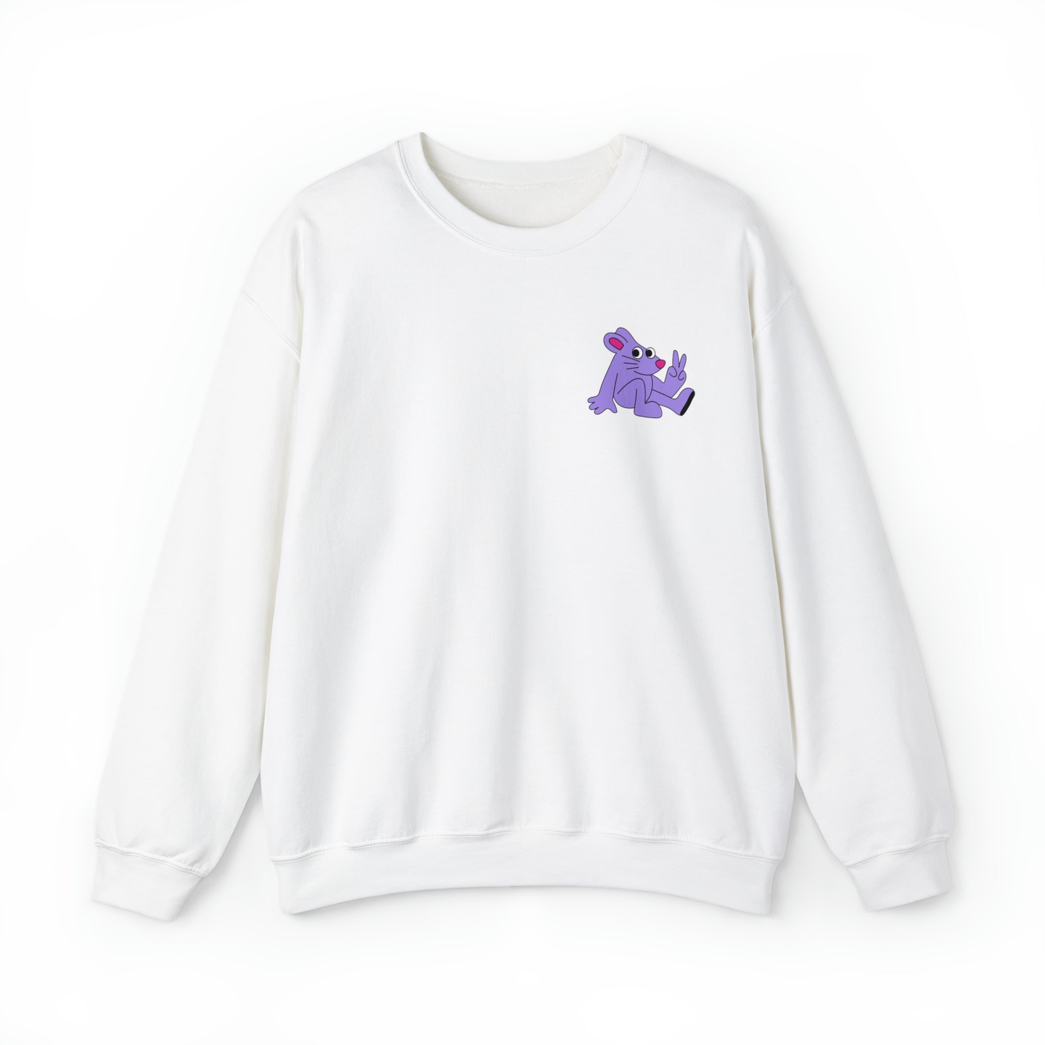 Be Kind sweatshirt in white promoting positivity.