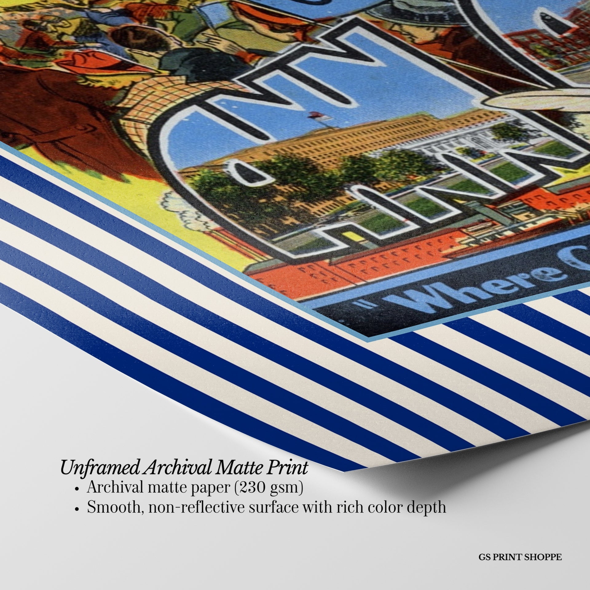 Ann Arbor Michigan Horizontal Art Print