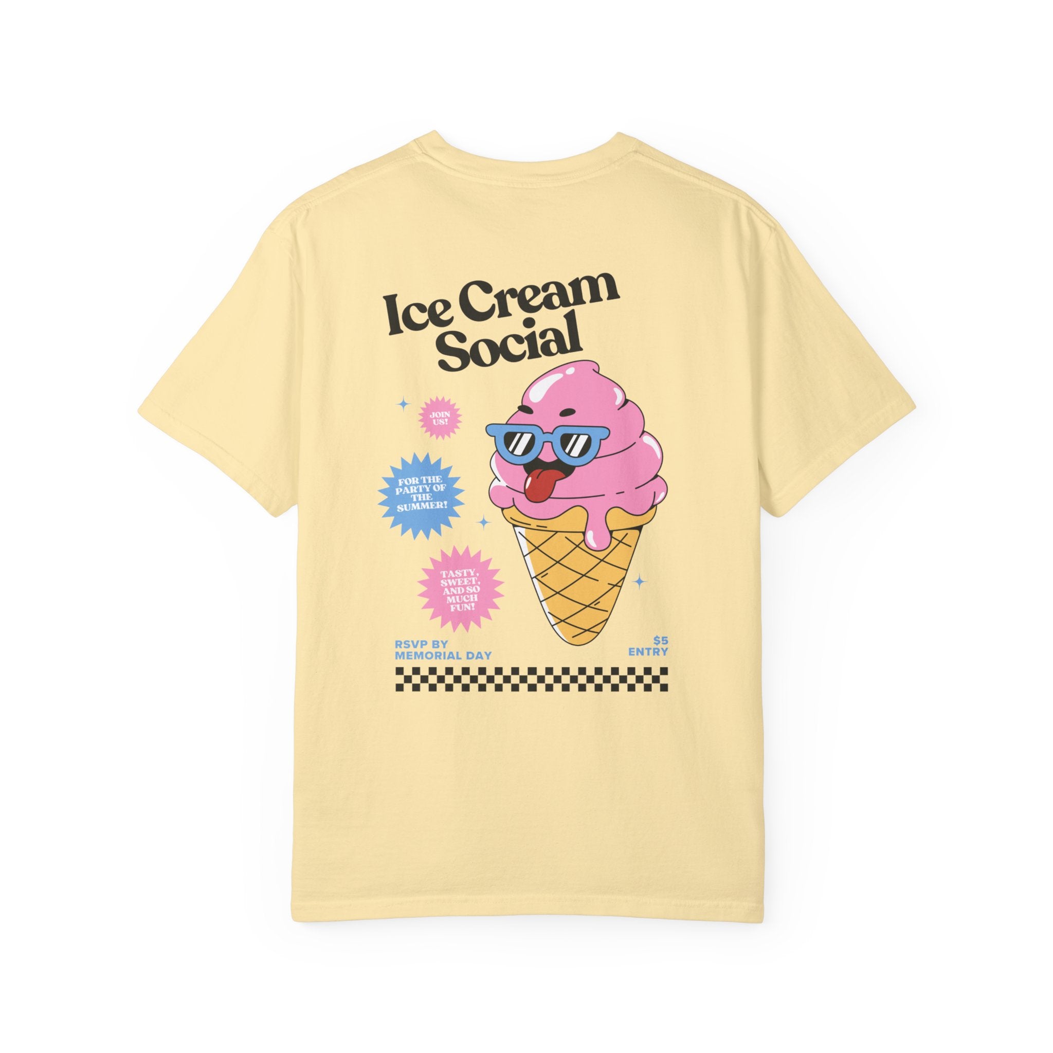 Ice Cream Social Comfort Colors T Shirt