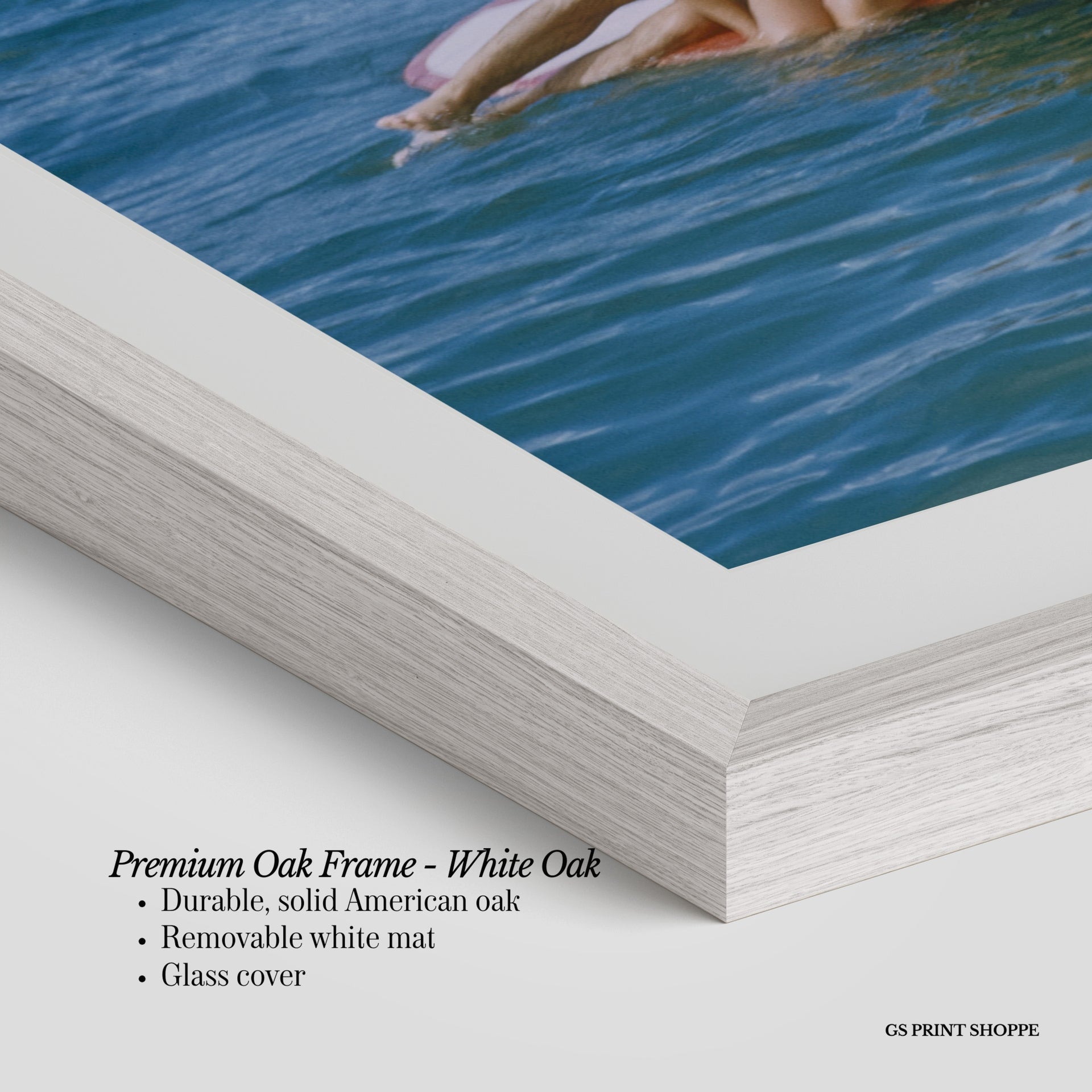 Ocean Surfboard Horizontal Art Print