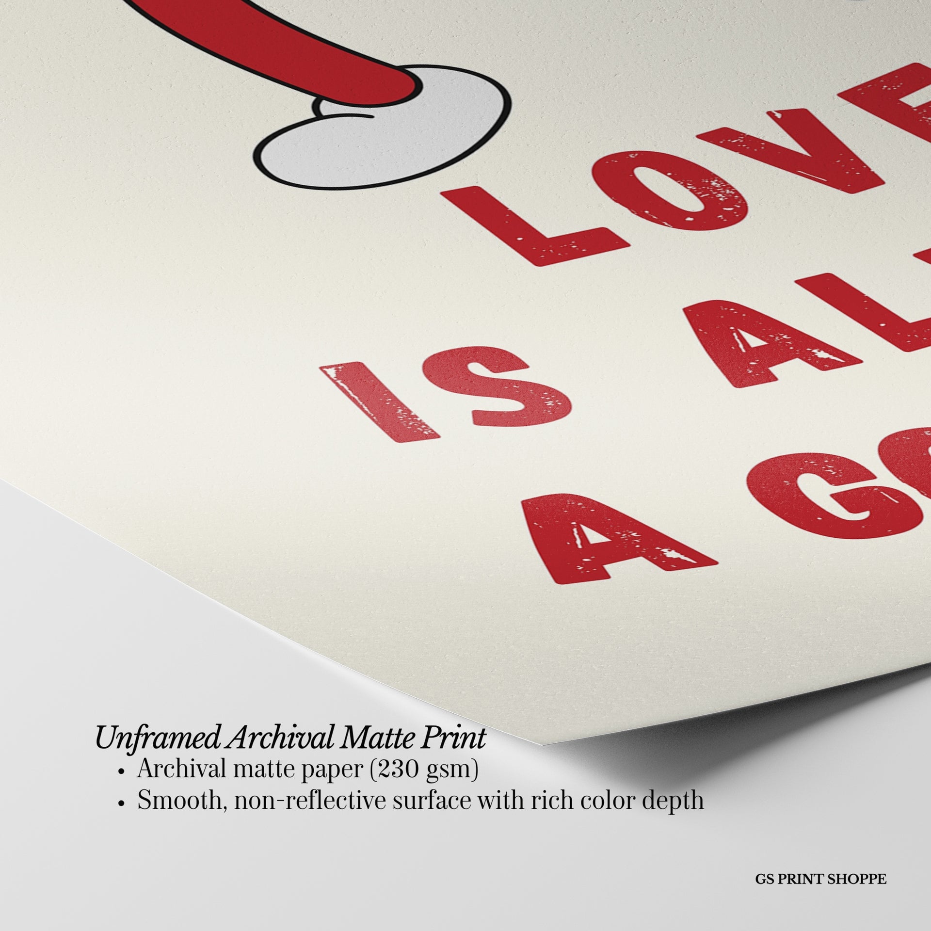 Love Is Always A Good Idea Vertical Art Print