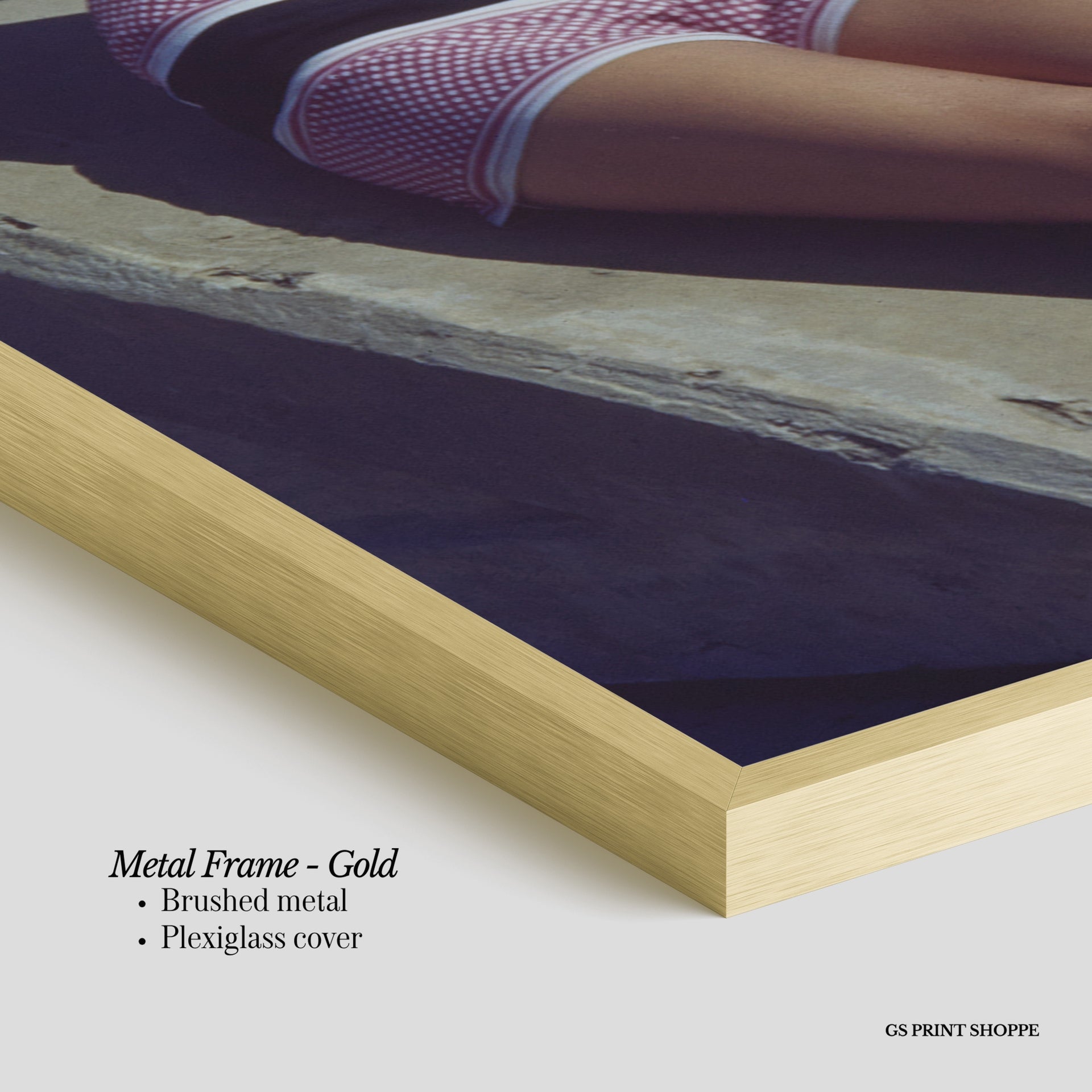 Pink Bikini Sunhat Vertical Art Print