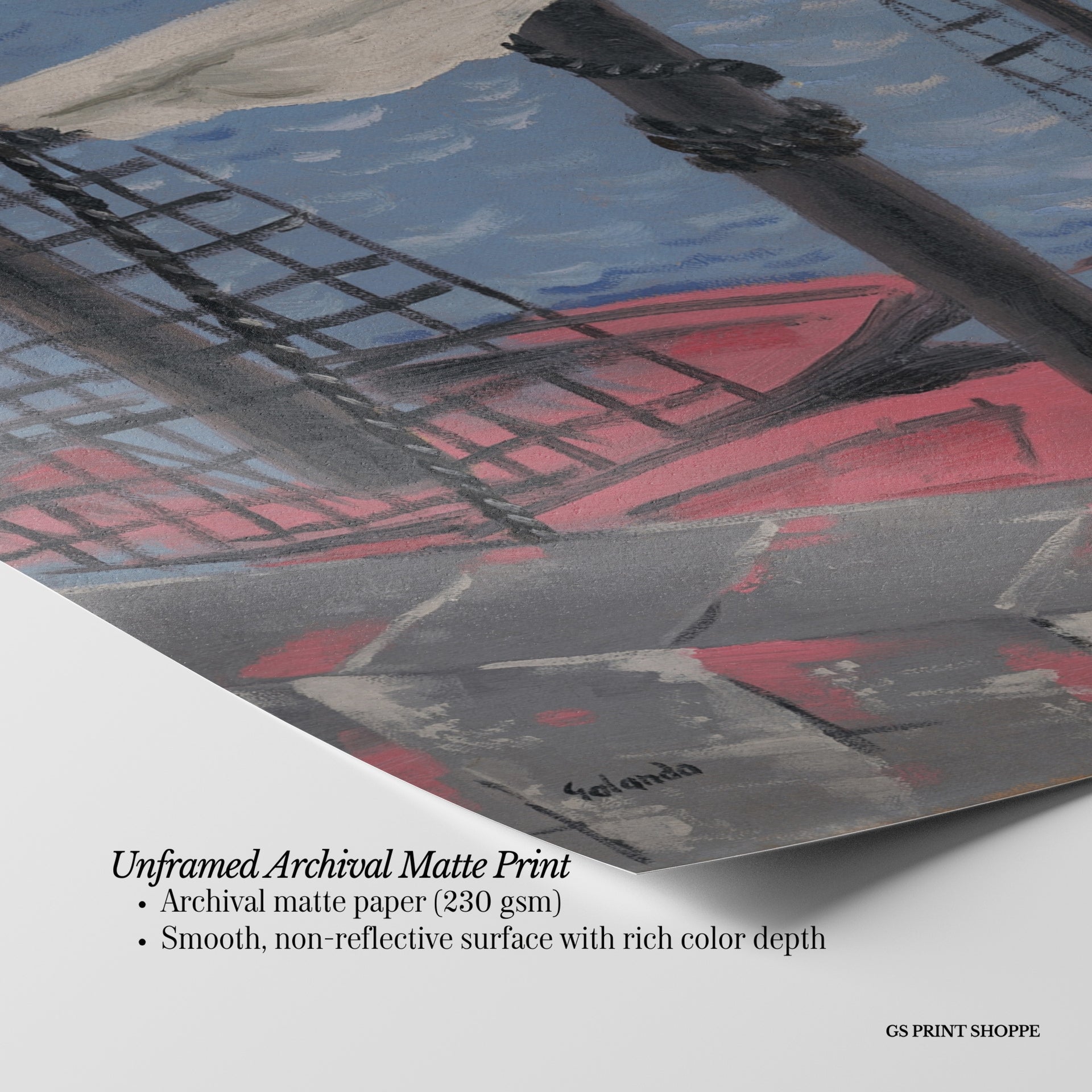 Fishing Boats Vertical Art Print