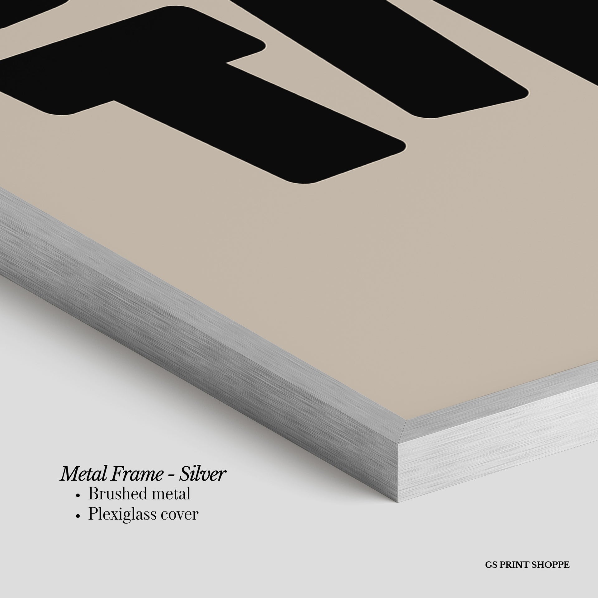 Austin Beige Vertical Art Print