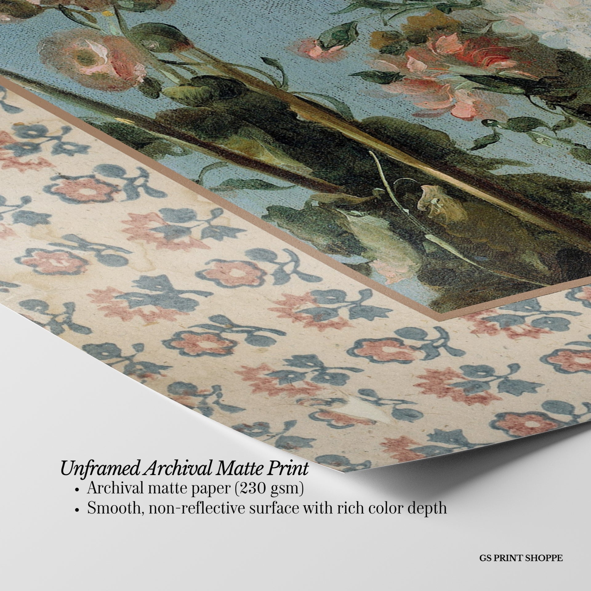 Bouquet Pattern One Horizontal Art Print