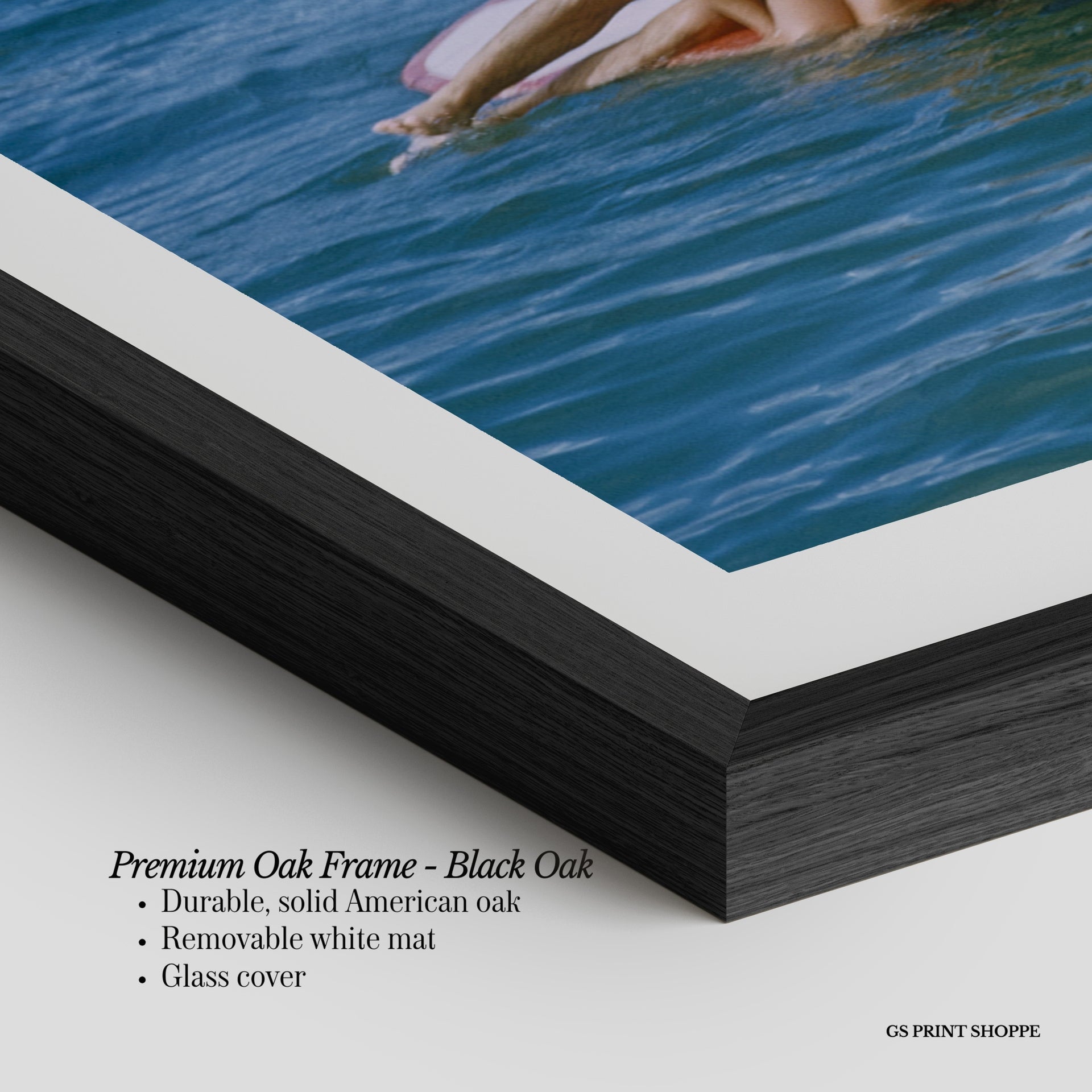 Ocean Surfboard Horizontal Art Print