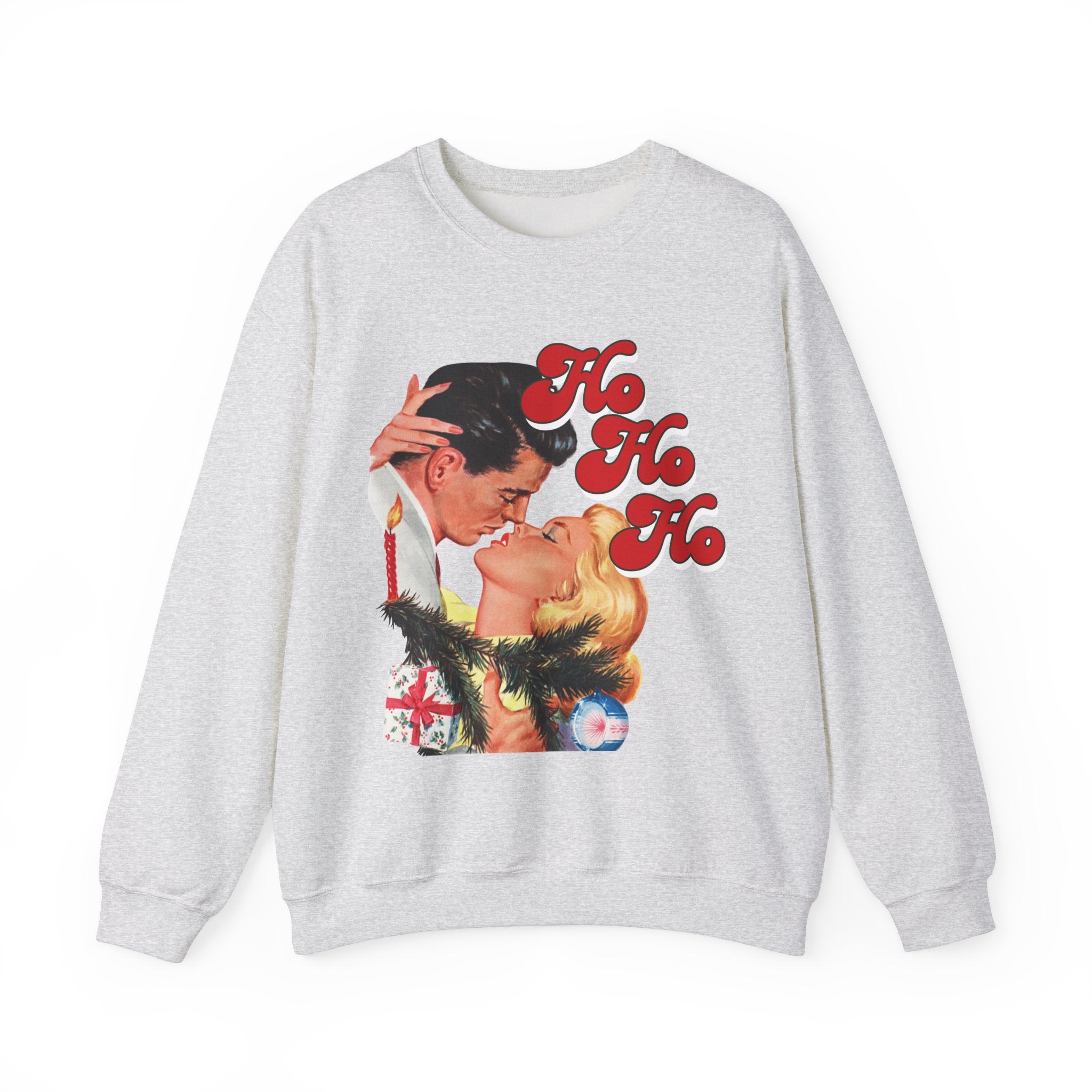 Ho Ho Ho Holiday Gildan Crewneck Sweatshirt