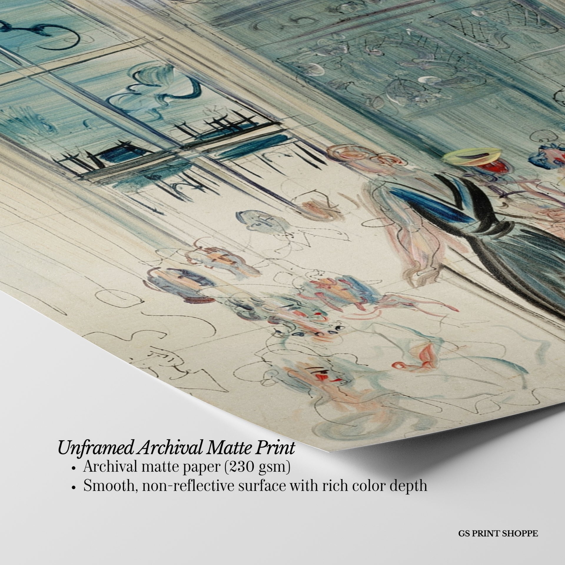Schiaparelli Raoul Dufy Horizontal Art Print