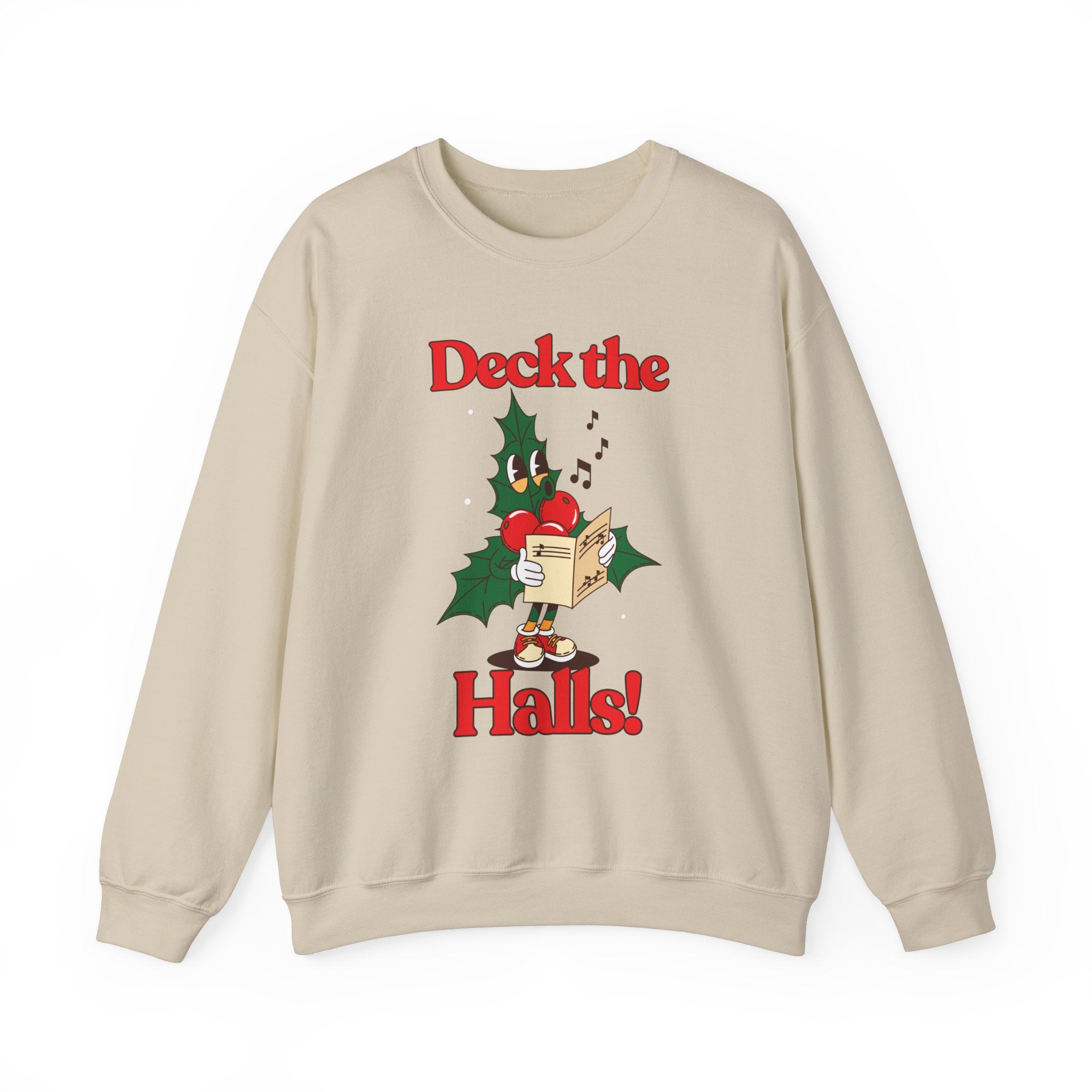 Deck the Halls Holiday Gildan Crewneck Sweatshirt