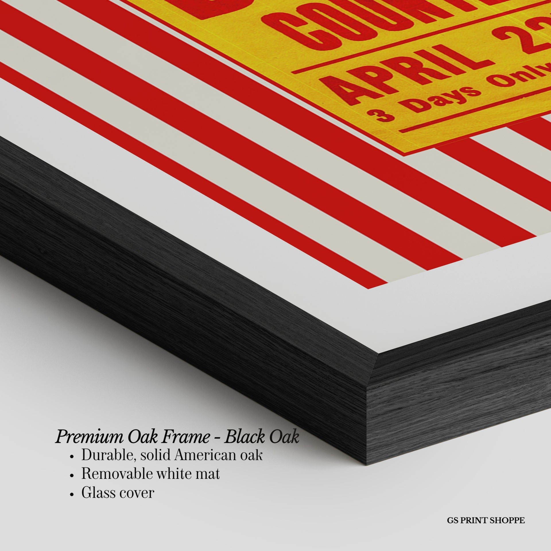 Circus Pinder Stripe Vertical Art Print