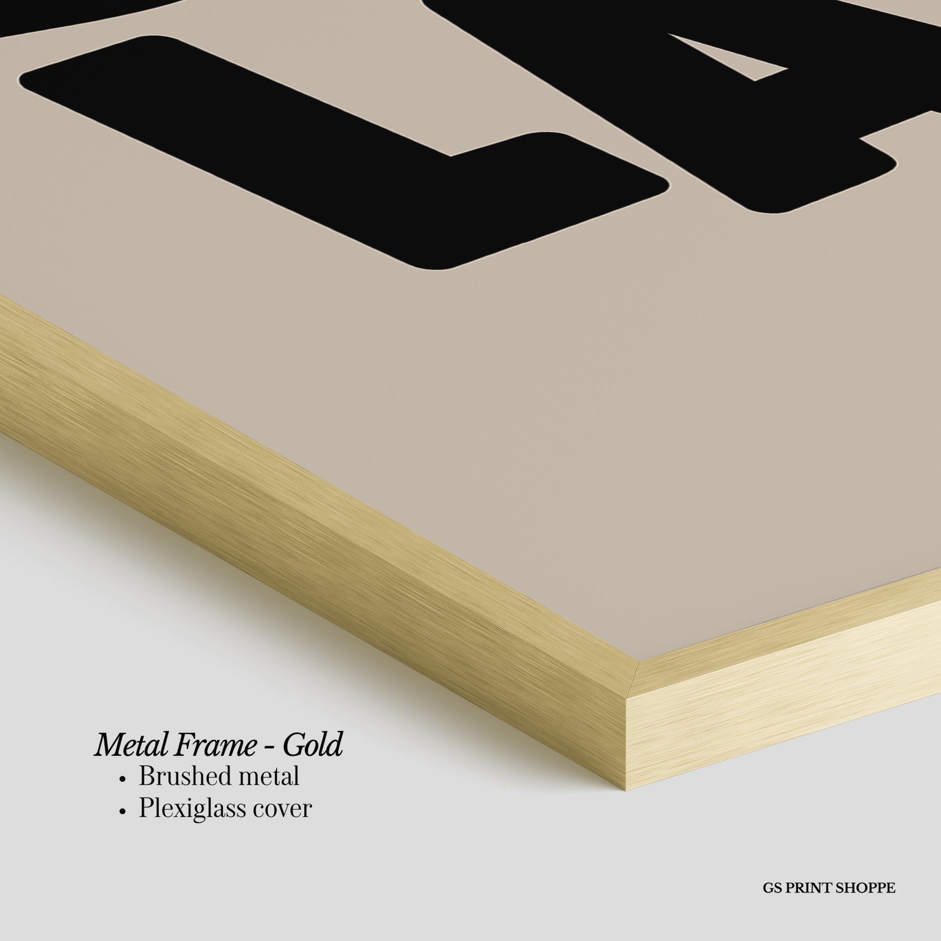 Dallas Beige Vertical Art Print
