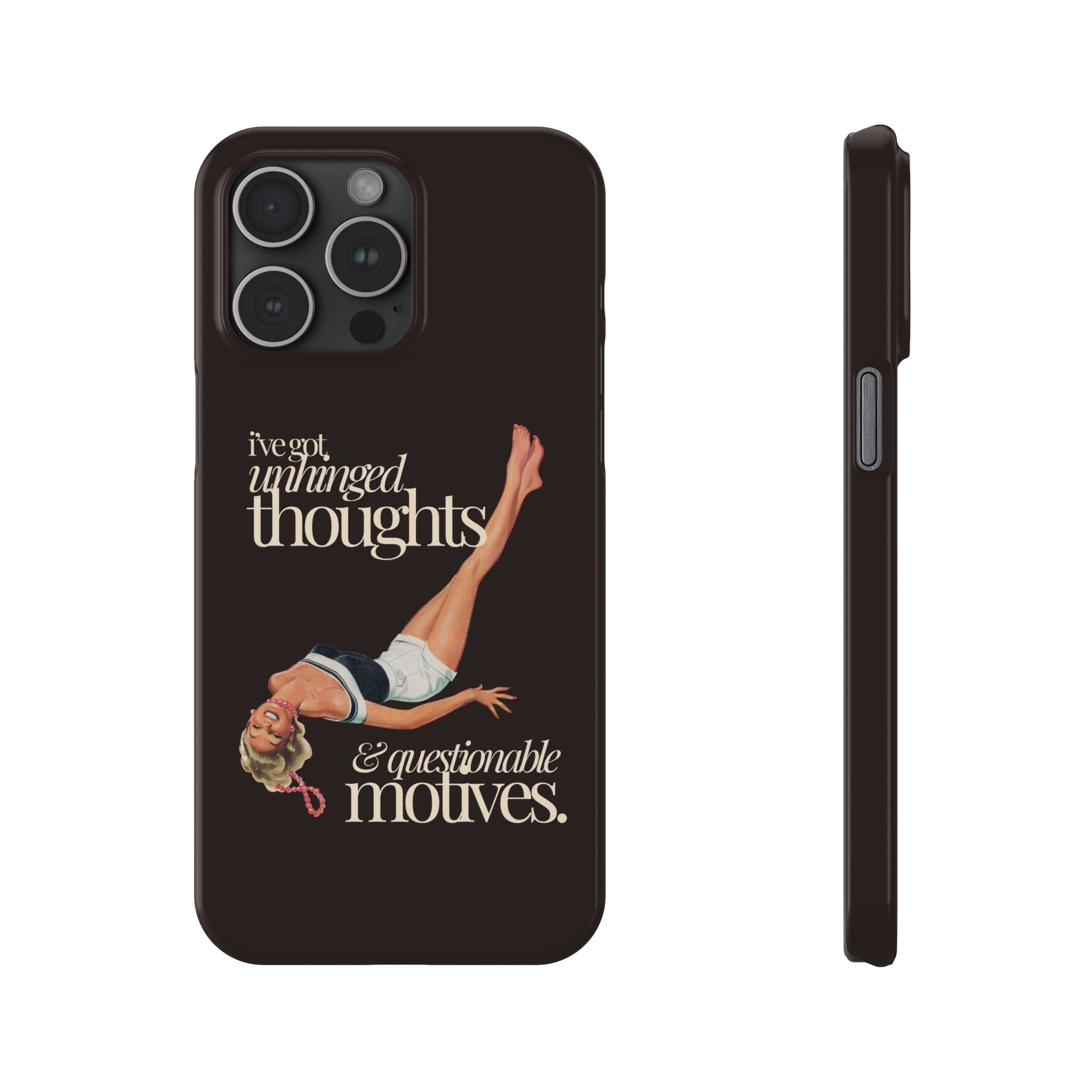 Unhinged Thoughts iPhone Case