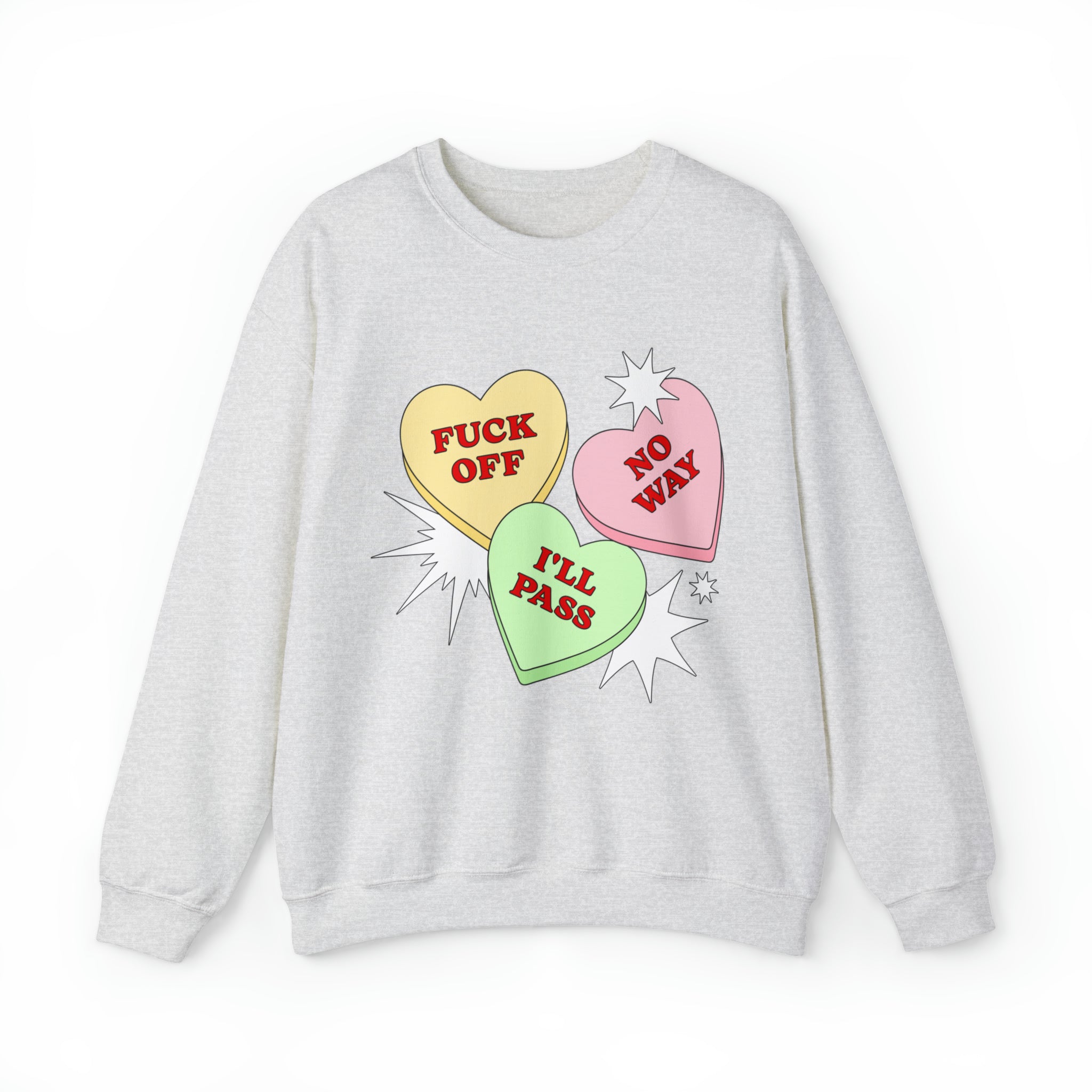 Candy Hearts Sassy Crewneck Sweatshirt