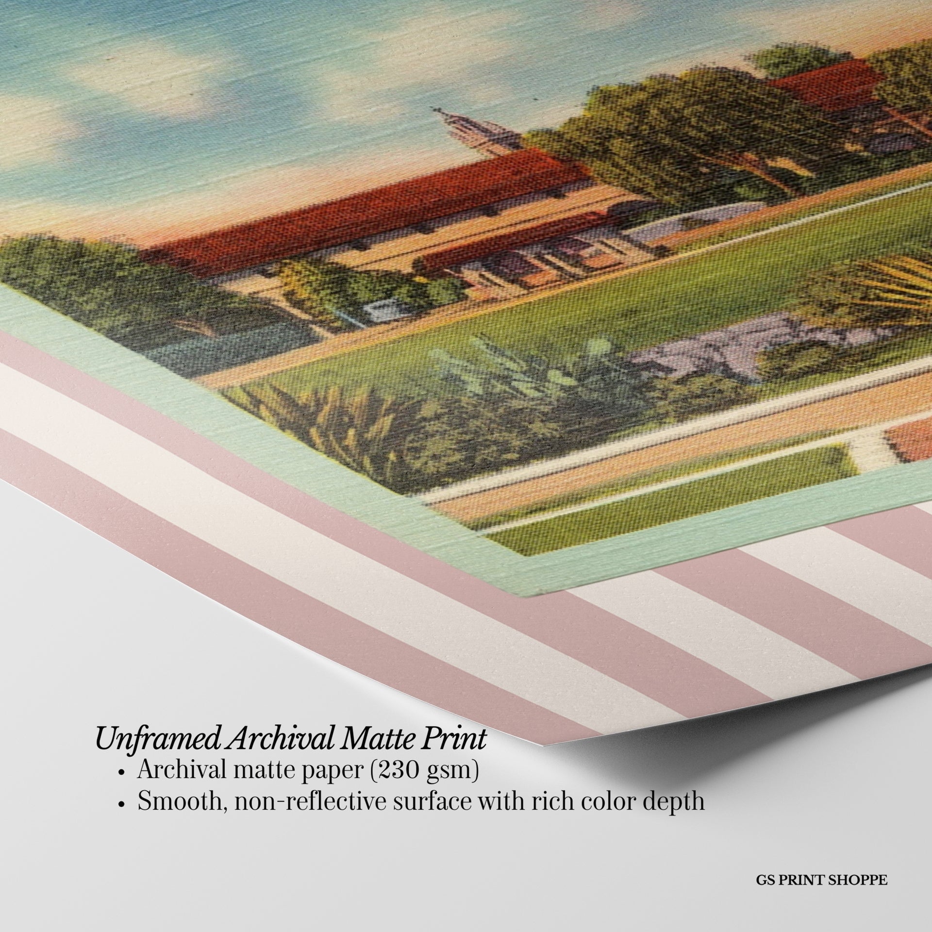 Mission Santa Barbara Horizontal Art Print