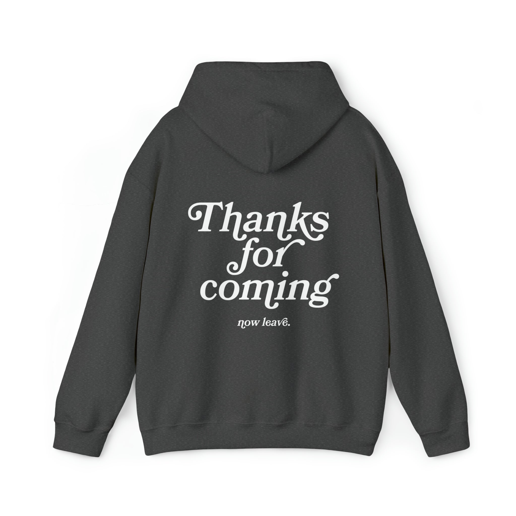 Thanks for Coming Dark Colors Hoodie Sweatshirt