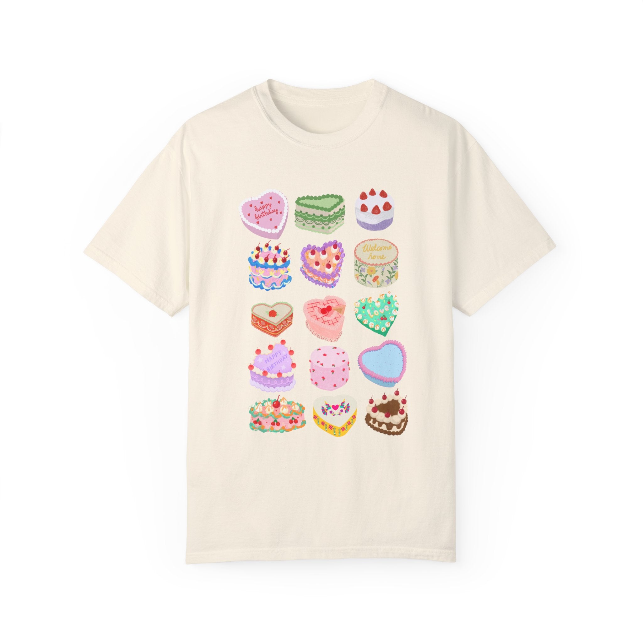 Heart Cakes Comfort Colors Crewneck T-Shirt