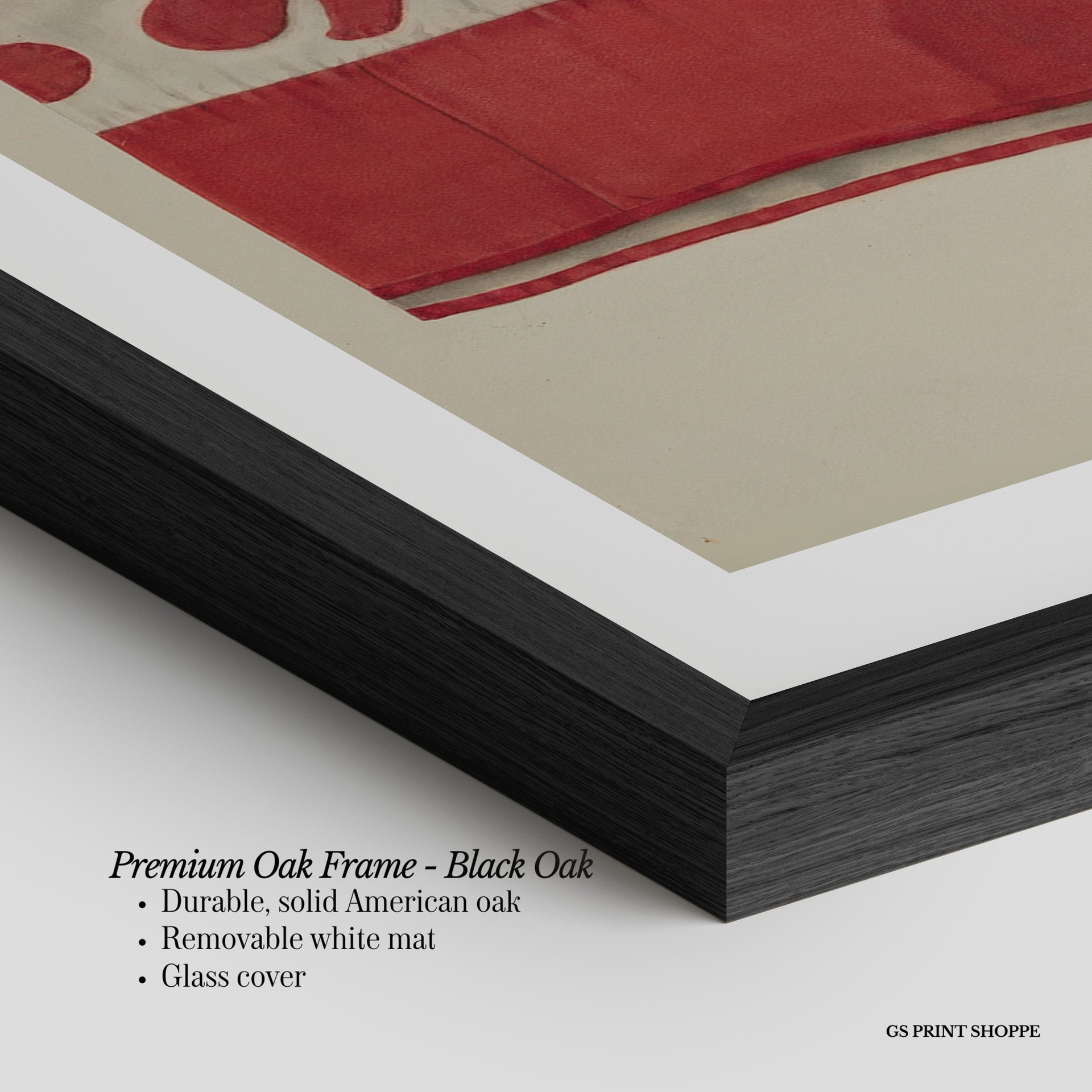 Red Quilt Vertical Art Print