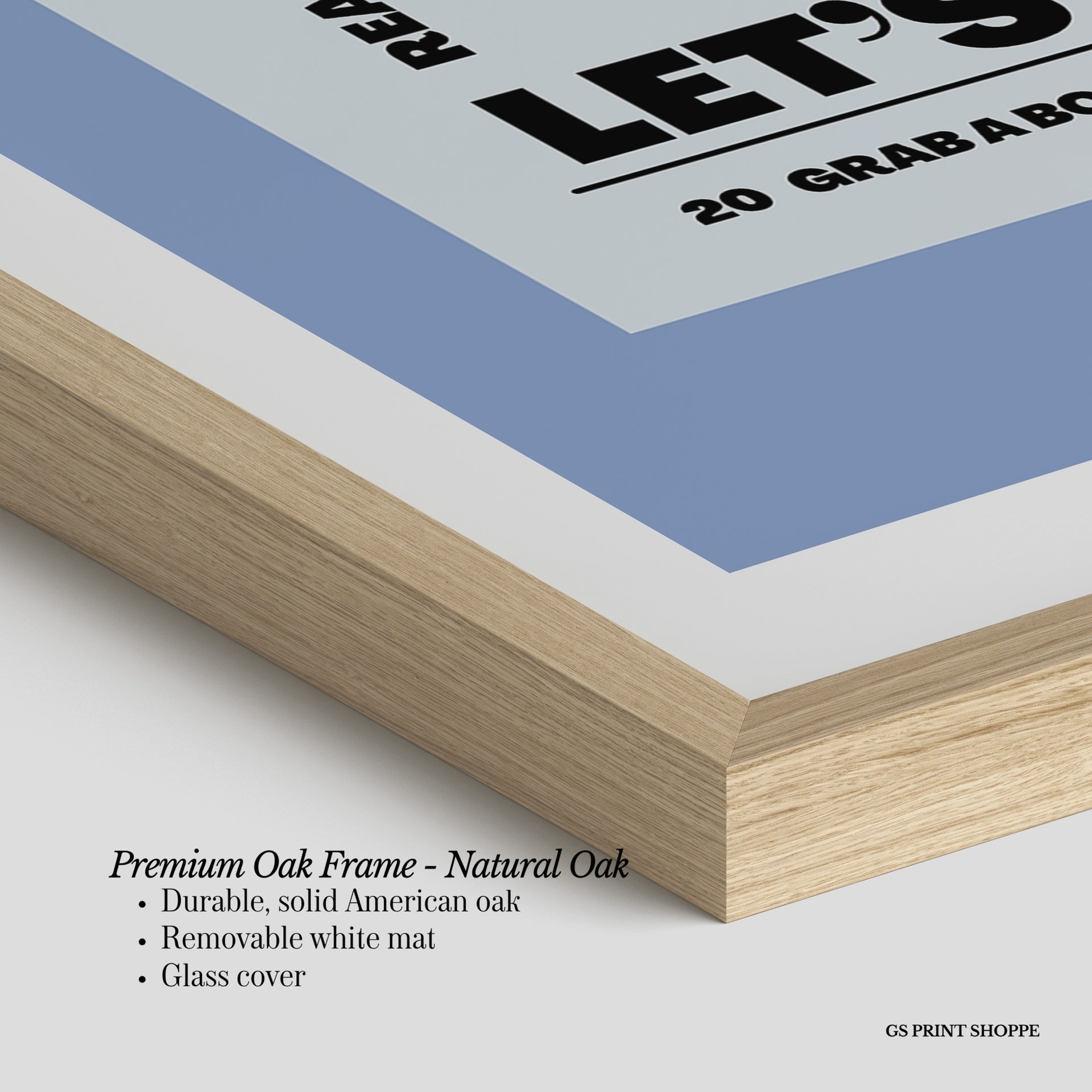 Reading Club Vertical Art Print - Blue