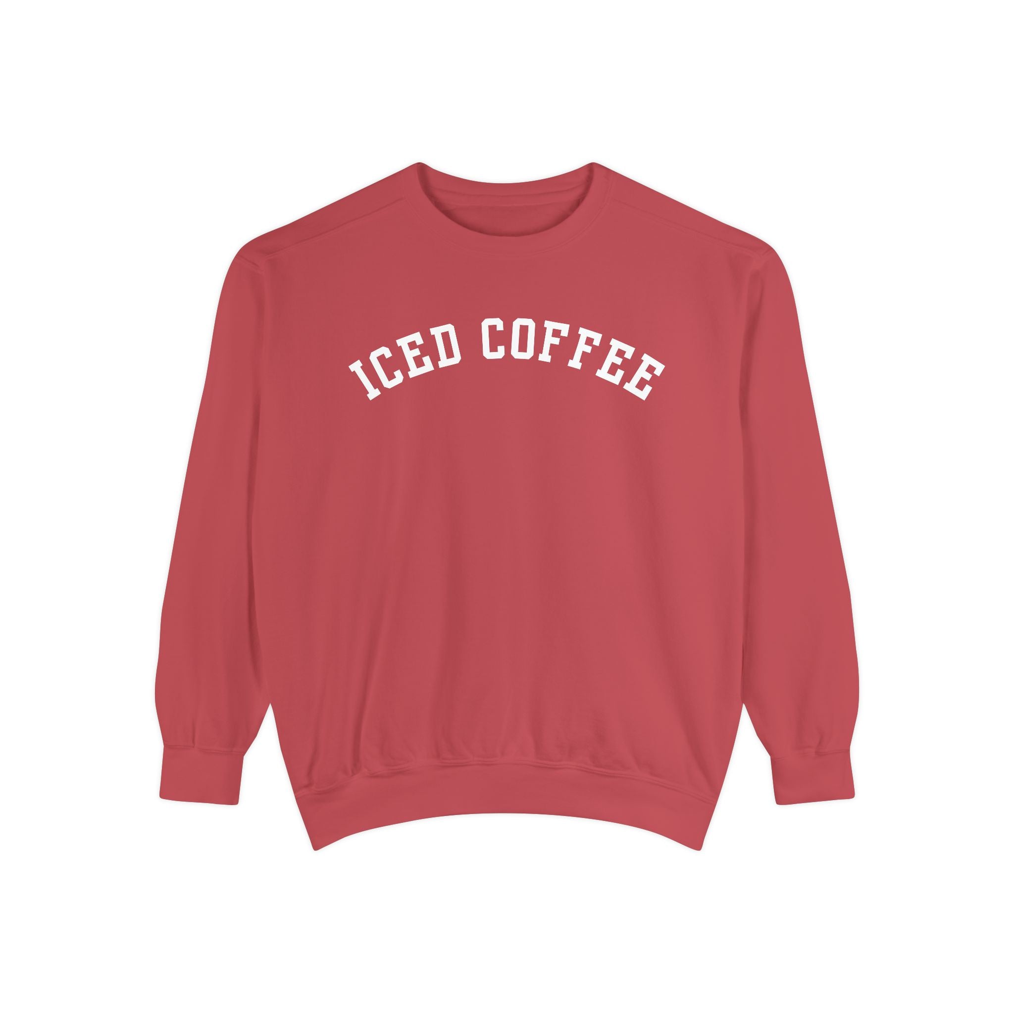 Iced Coffee Comfort Colors Crewneck Sweatshirt