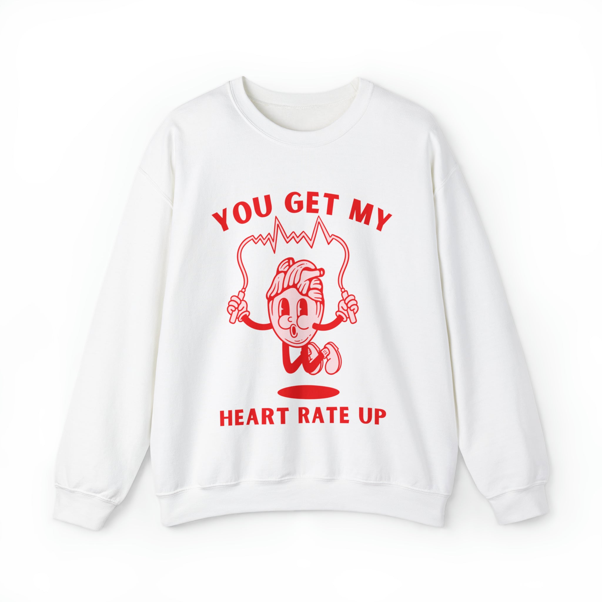 Heart rate Up Valentines Sweatshirt Crewneck