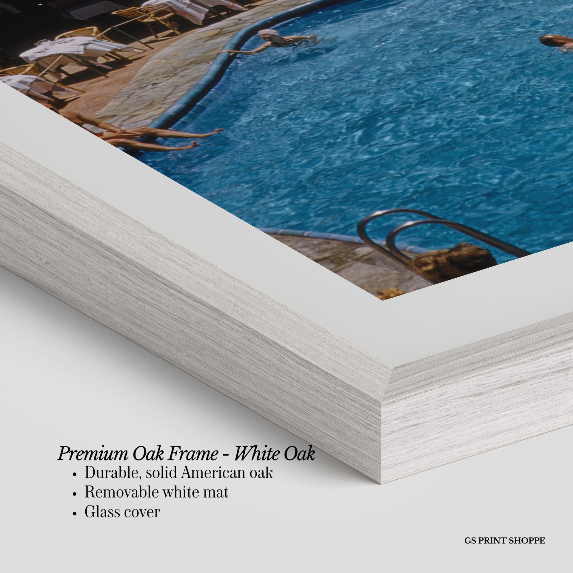 Capri Pool Vertical Art Print
