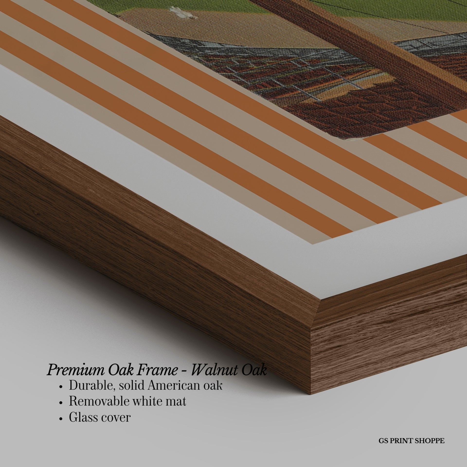 Tiger Stadium Horizontal Art Print