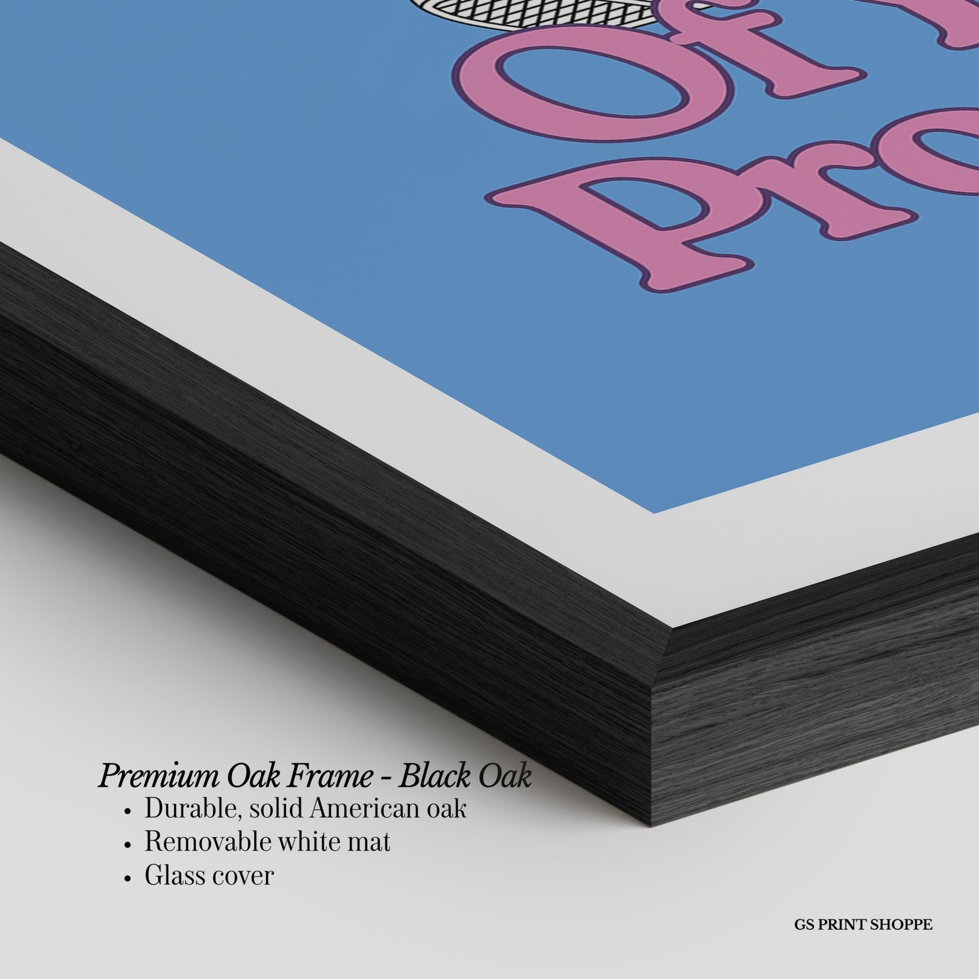 Be Proud of Your Progress Blue Vertical Art Print