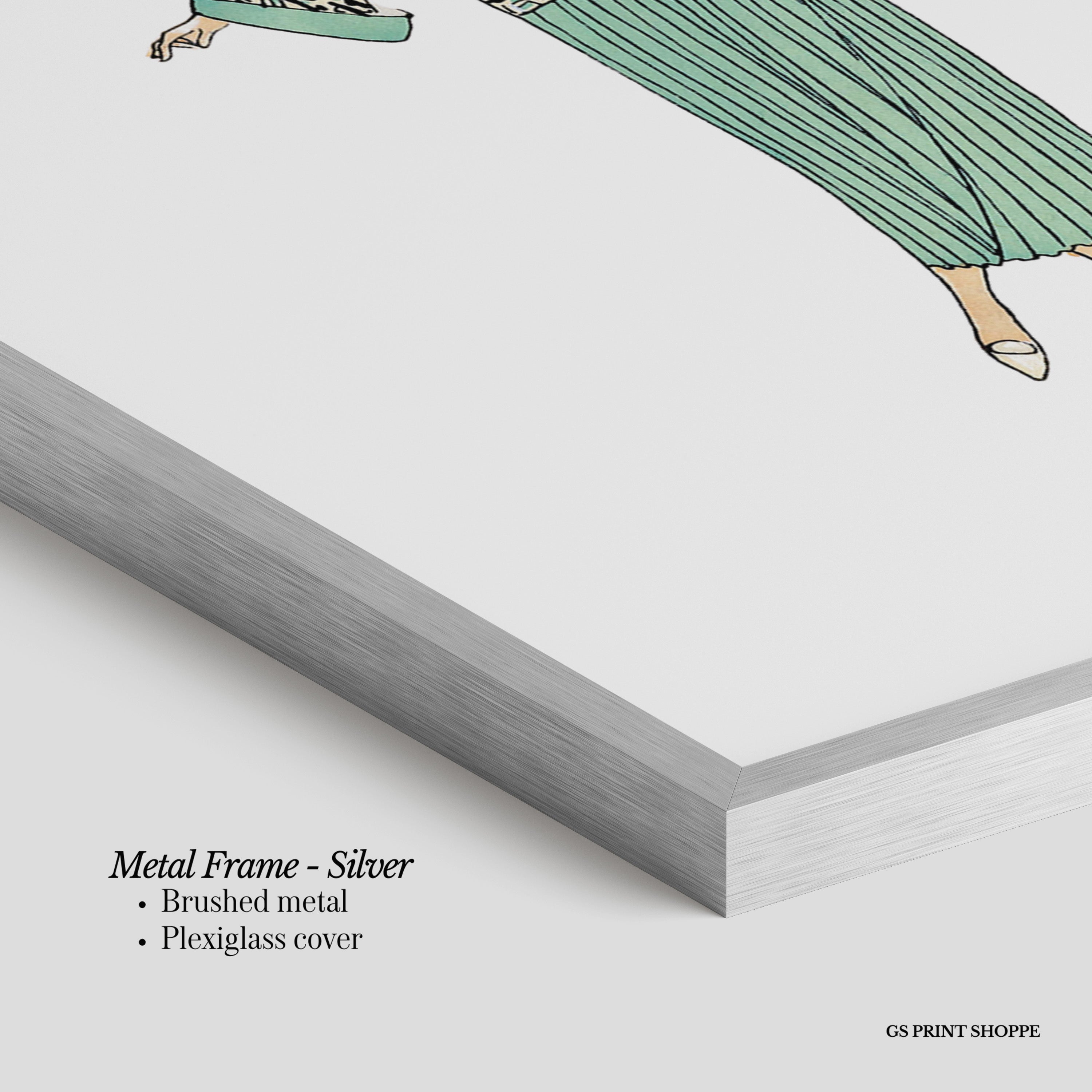 Fashion And Dog Horizontal Art Print