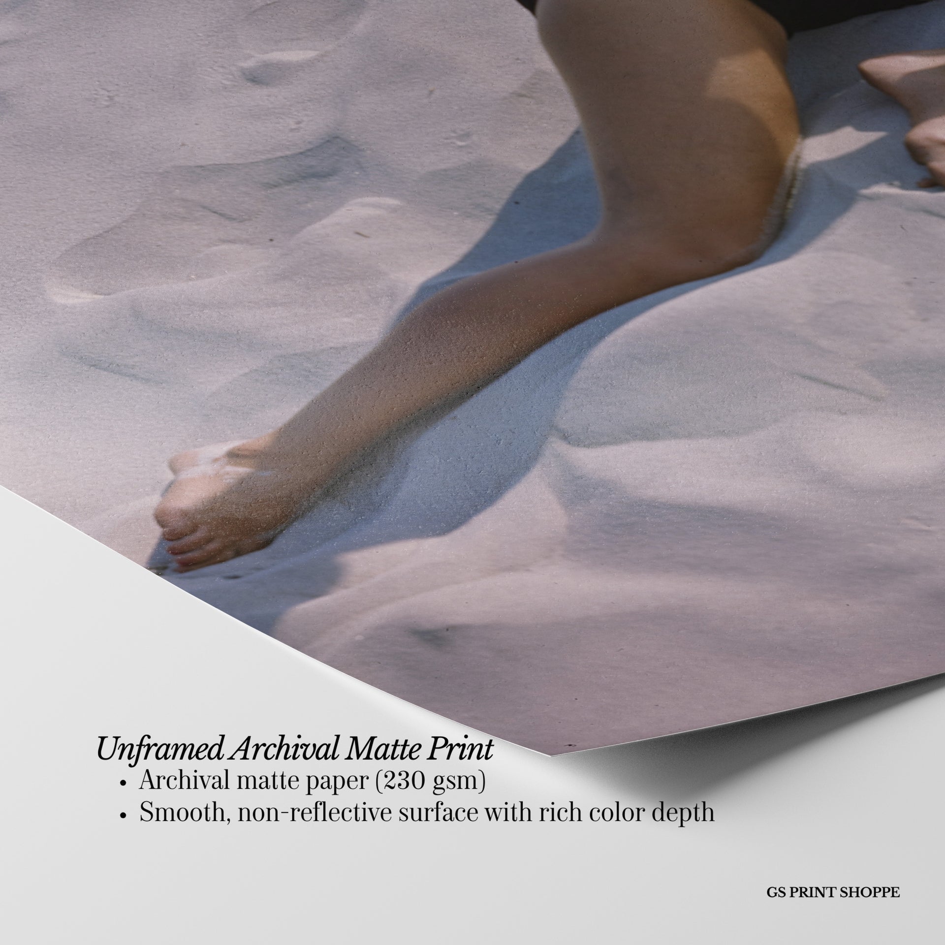 Sand Dunes Swimsuit Vertical Art Print