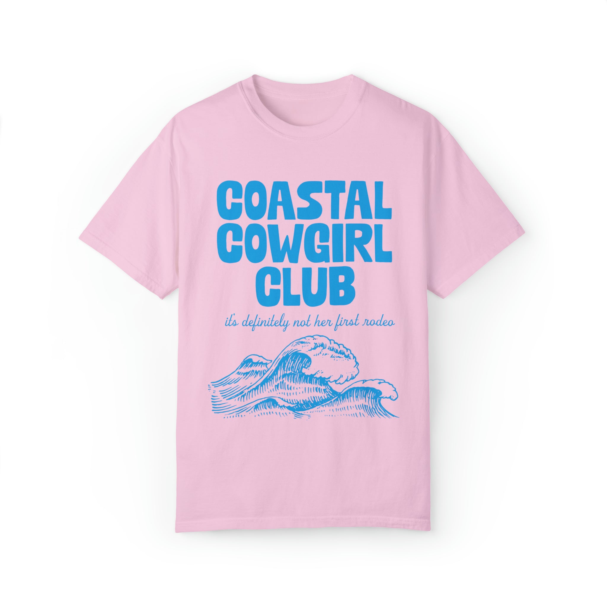 Pink Coastal Cowgirl Club Comfort Colors Crewneck