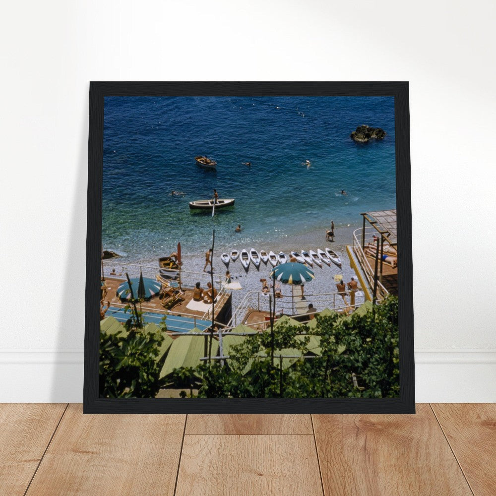 La Dolce Vita Framed Capri Italy Art Poster