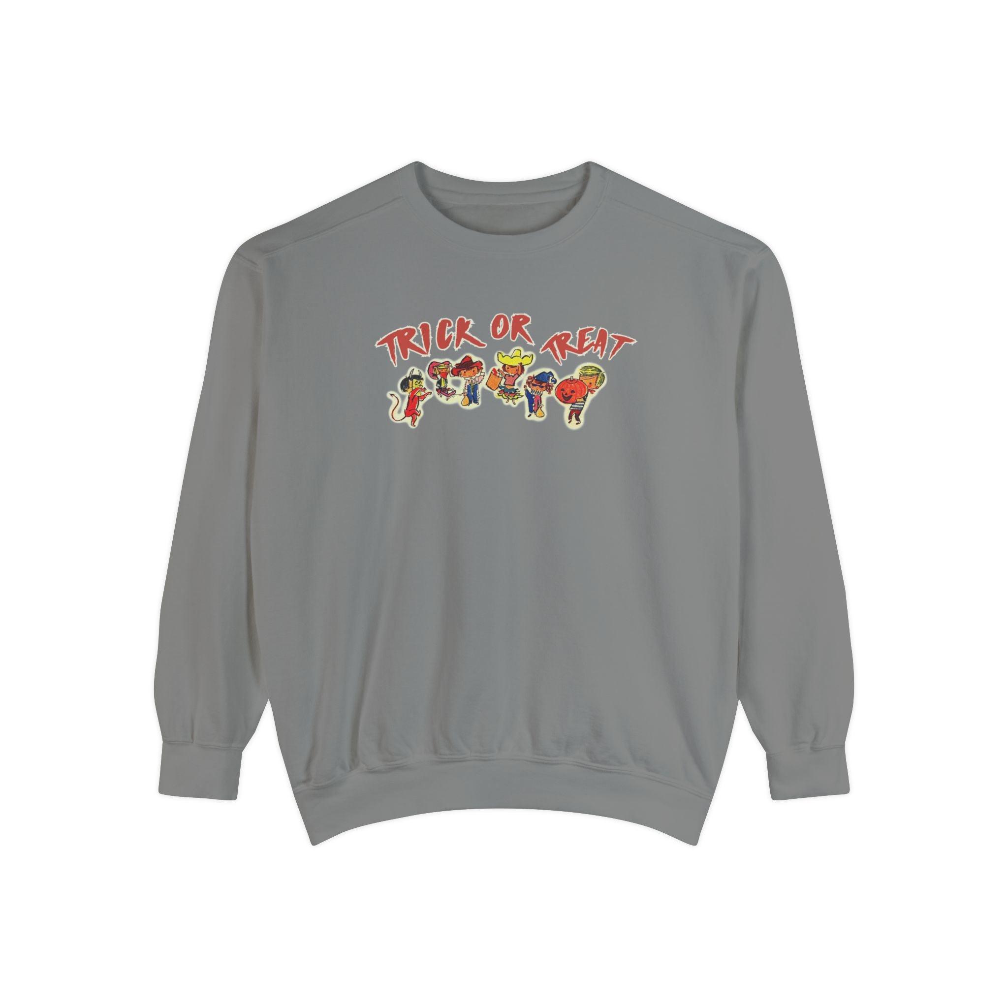 Trick Or Treat Halloween Comfort Colors Crewneck Sweatshirt