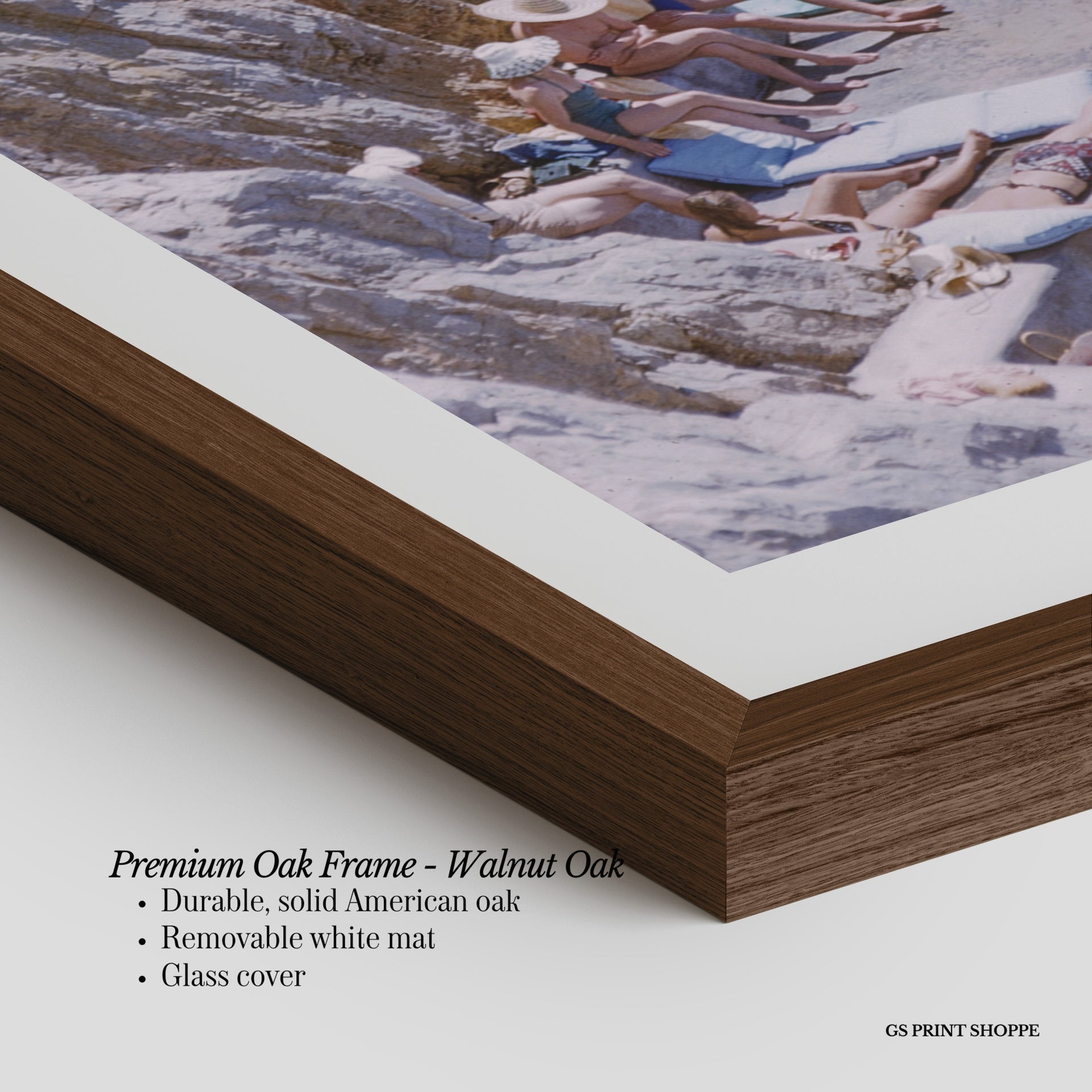 Cliffside Pool Vertical Physical Art Print
