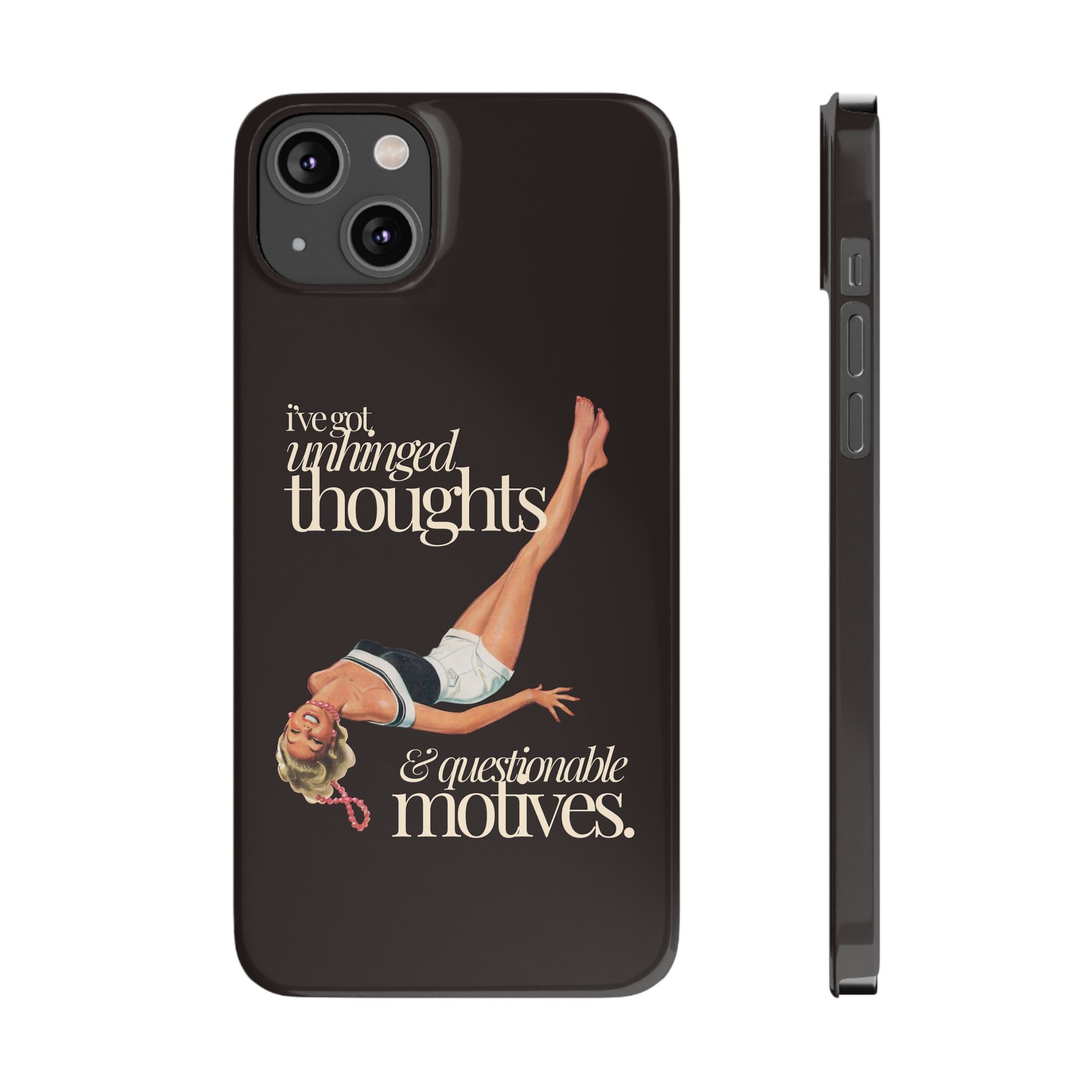 Unhinged Thoughts iPhone Case