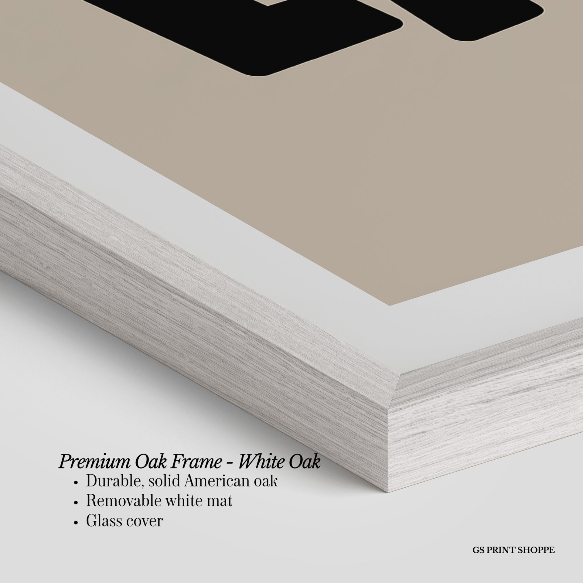 Dallas Beige Vertical Art Print