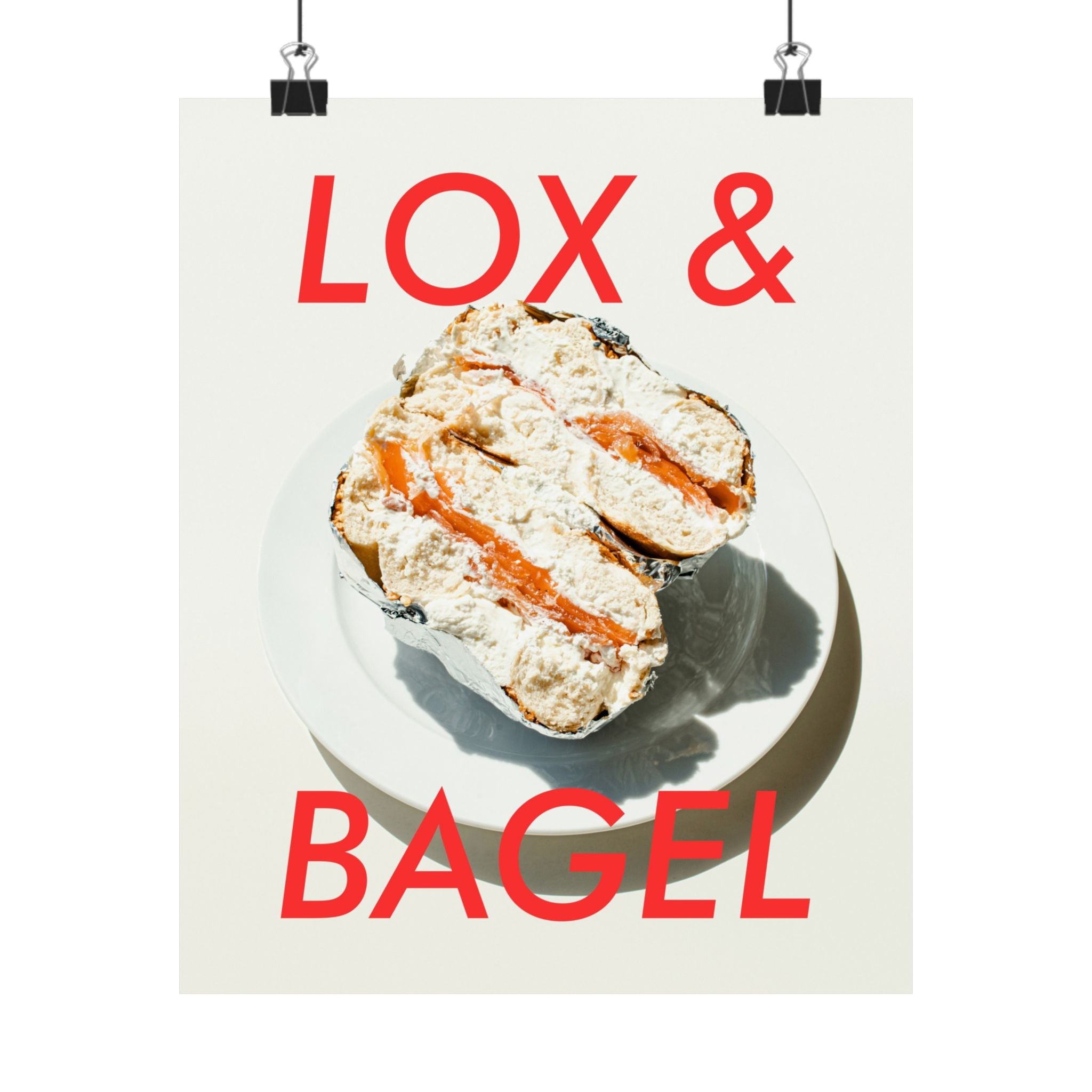 Lox and Bagel Physical Poster