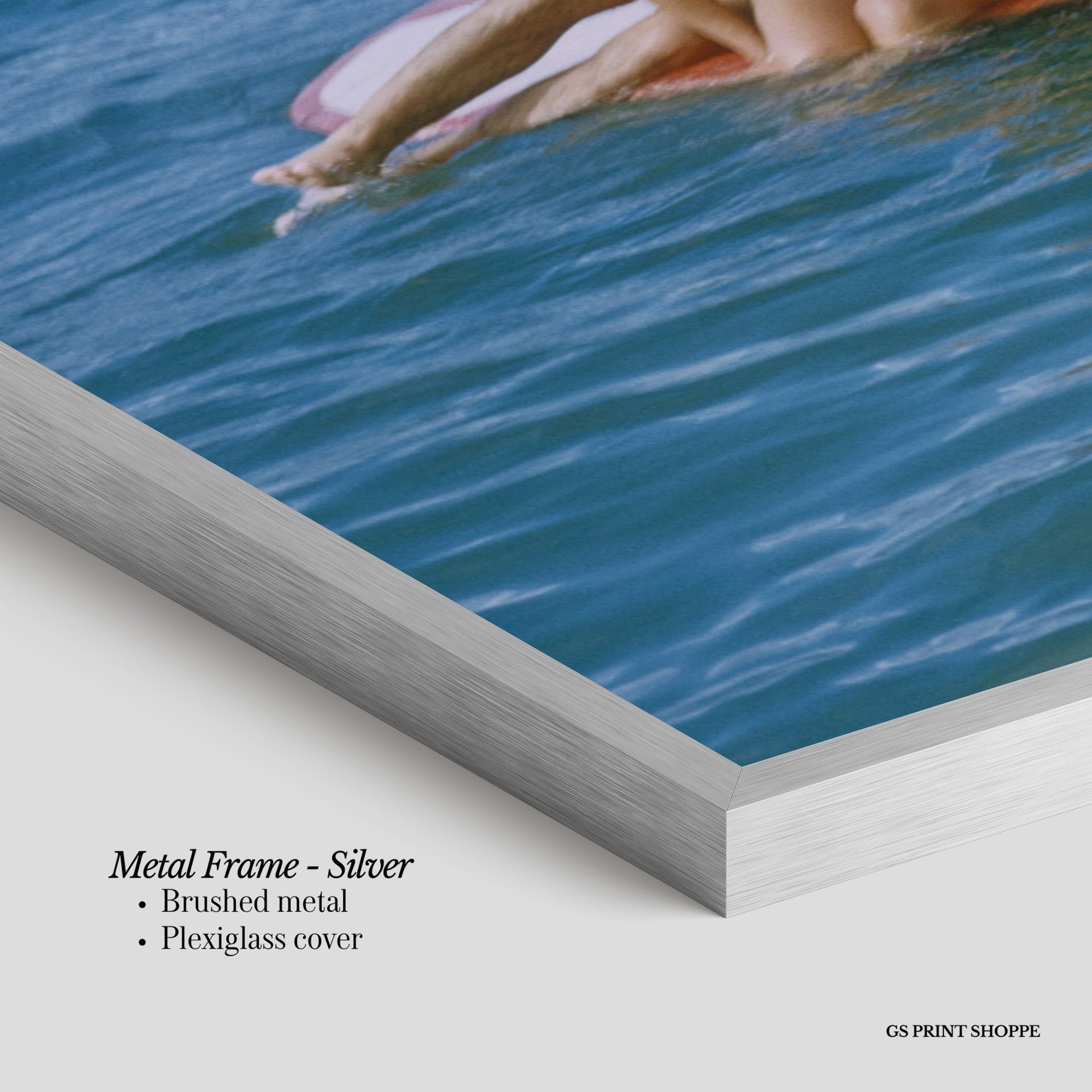 Ocean Surfboard Horizontal Art Print