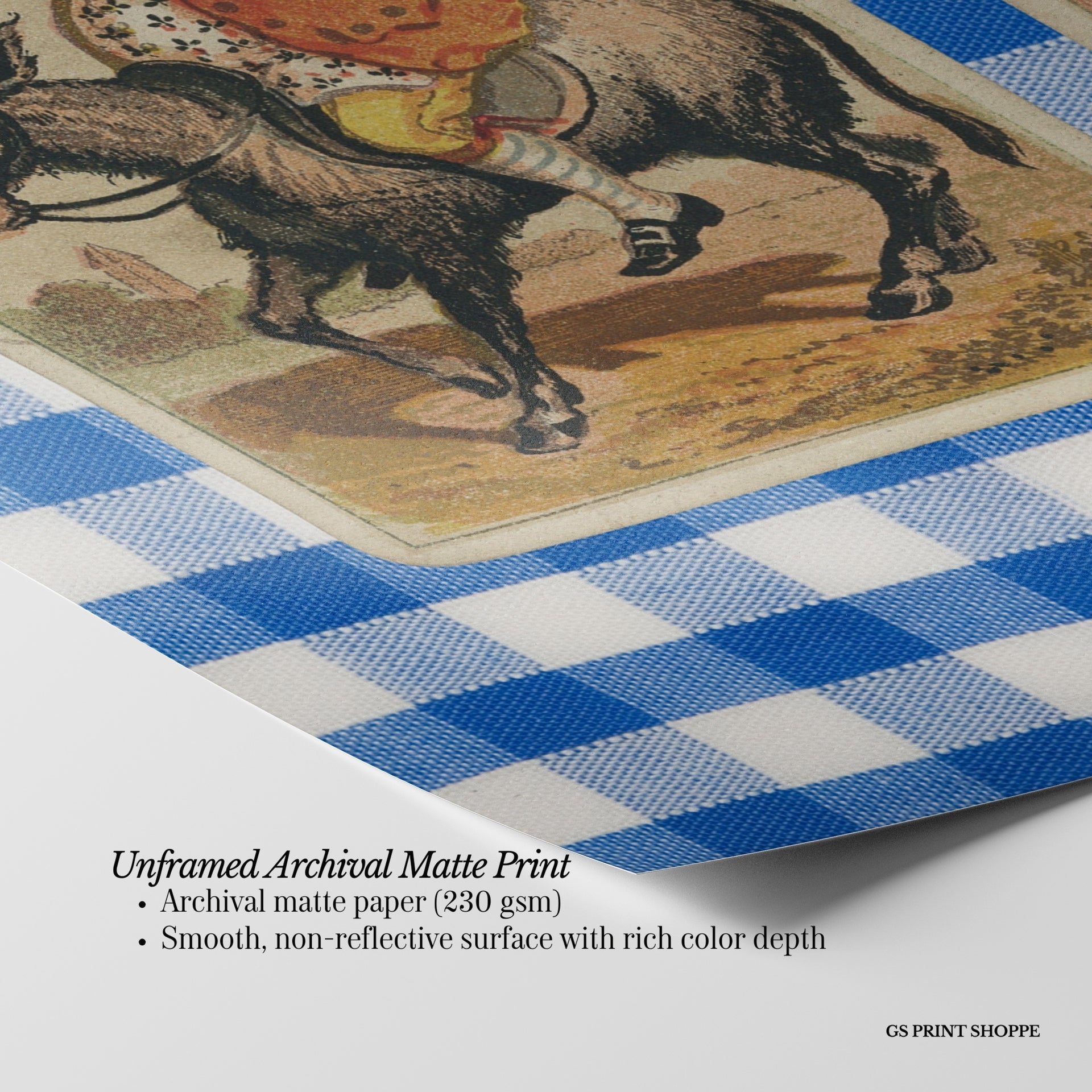 Townspeople Horizontal Art Print
