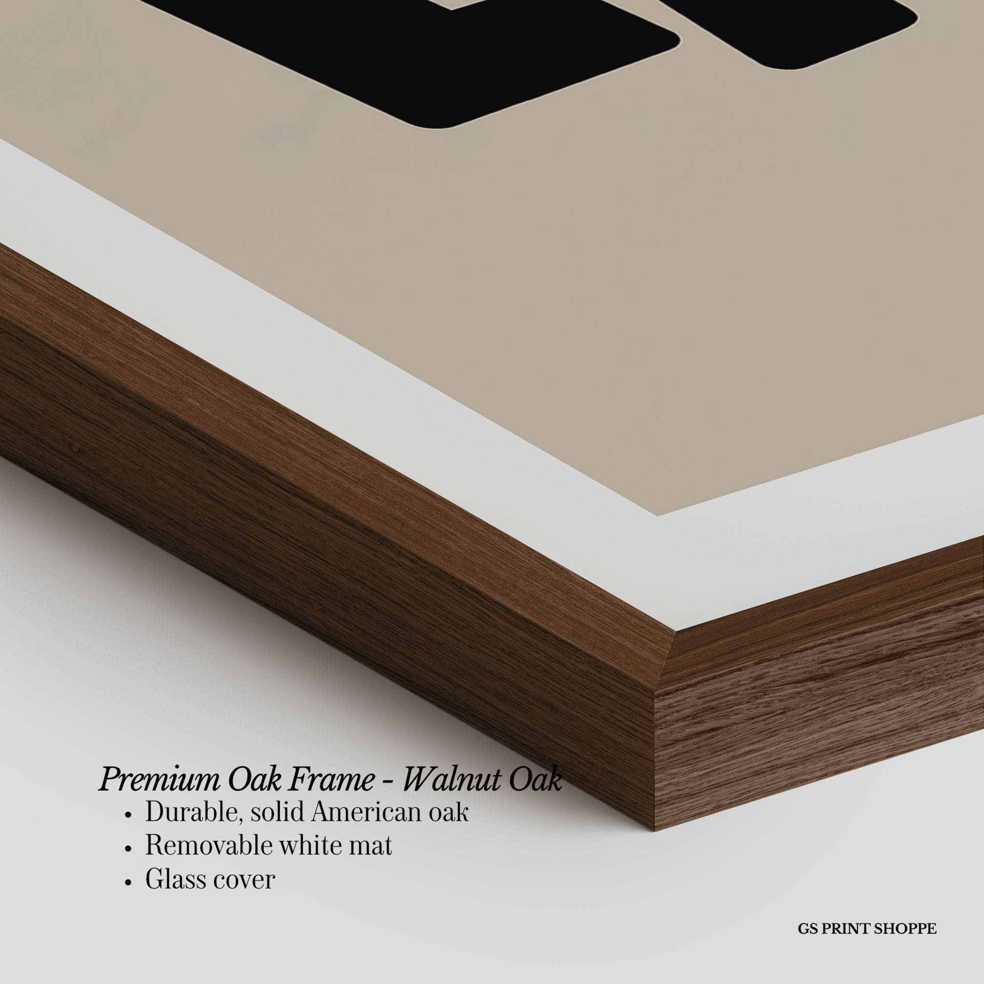 Dallas Beige Vertical Art Print