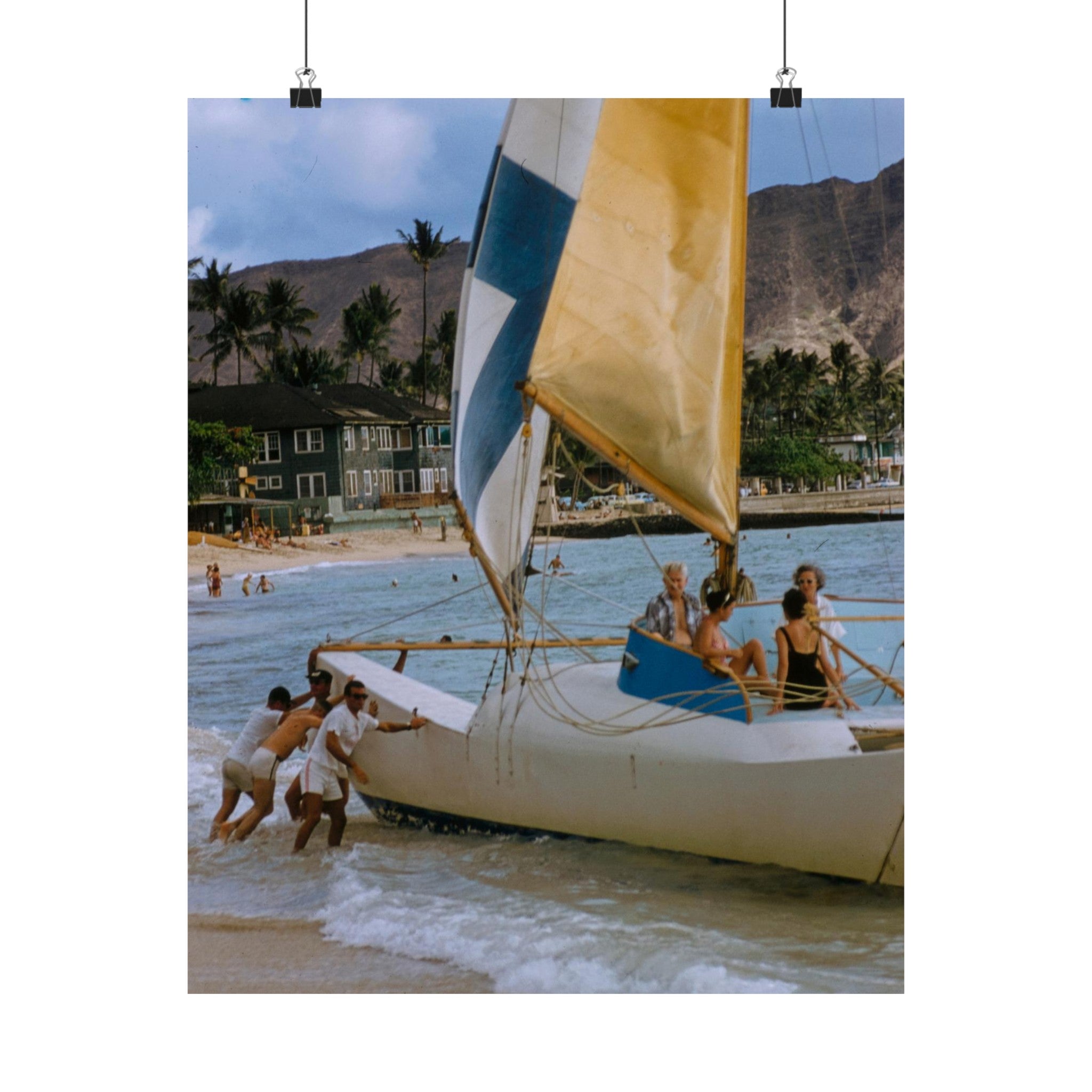 Vintage Hawaii Photograph Physical Poster