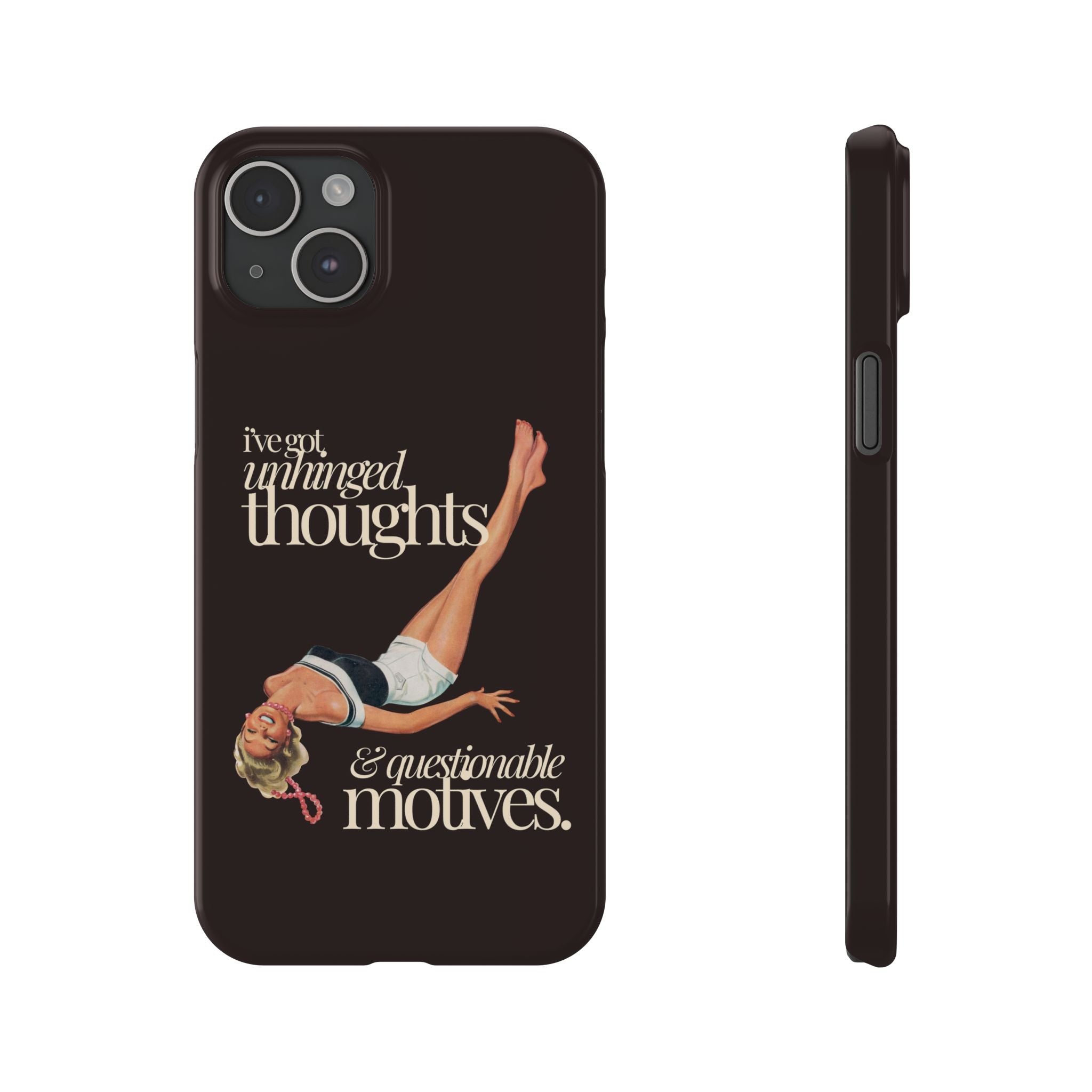 Unhinged Thoughts iPhone Case