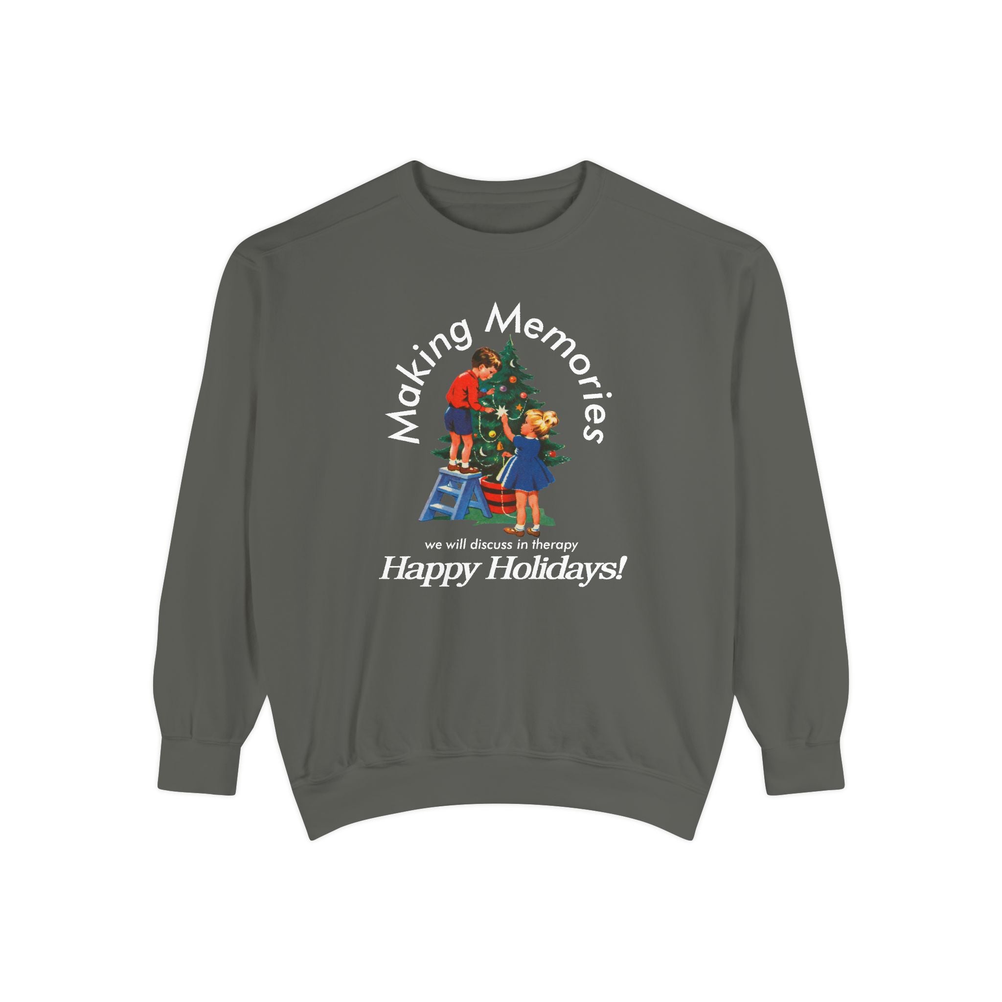 Making Memories Holiday Comfort Colors Crewneck Sweatshirt